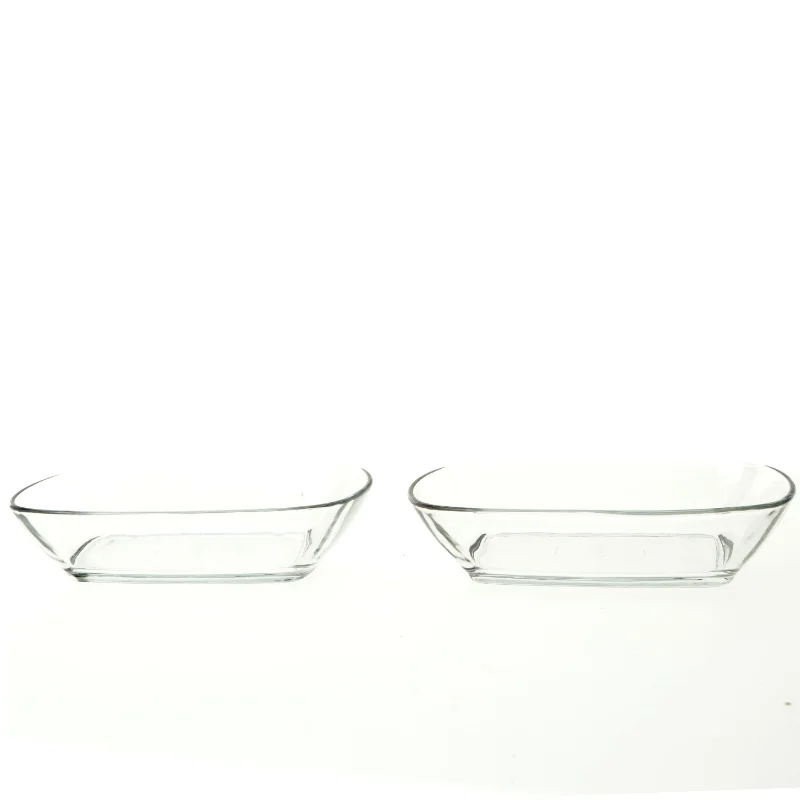 Glas-skåle fra Lav (str. 19 x 14 x 4 cm)