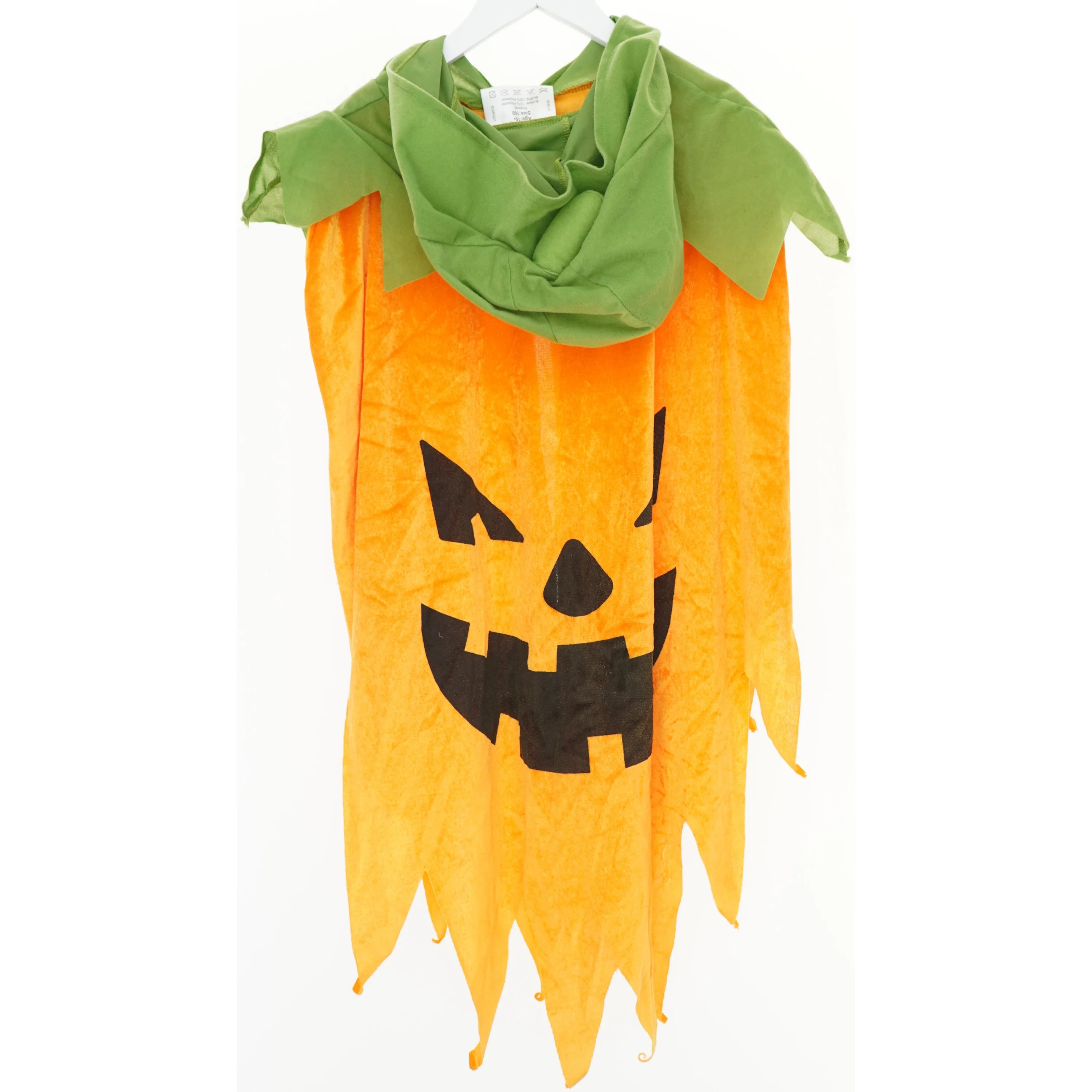 Græskar kostume med hætte (str. 170)