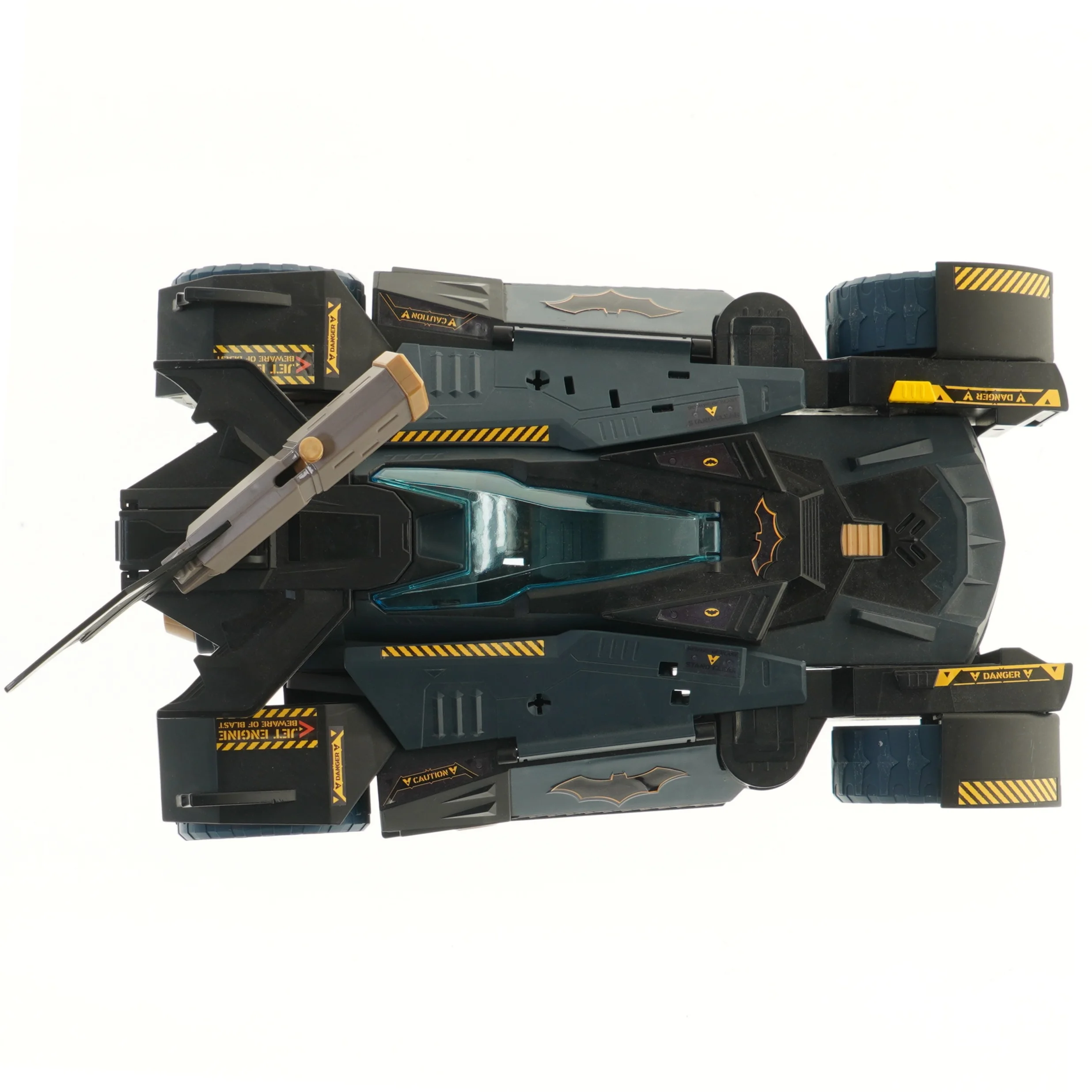 Batmobil legetøj med figurer fra Batman (str. 16x27x40 cm)