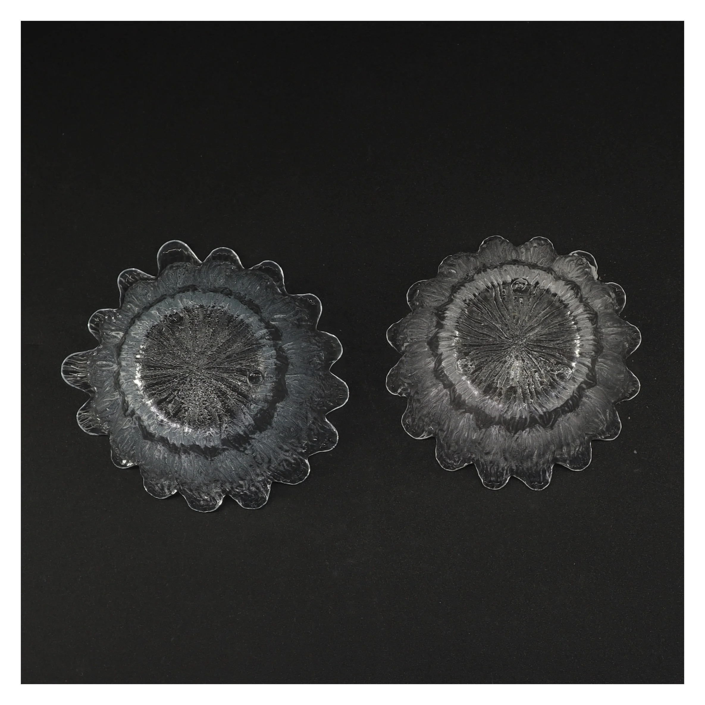 Glaslysestager fra Holmegaard (str. 7 x 10 komma 5 cm)