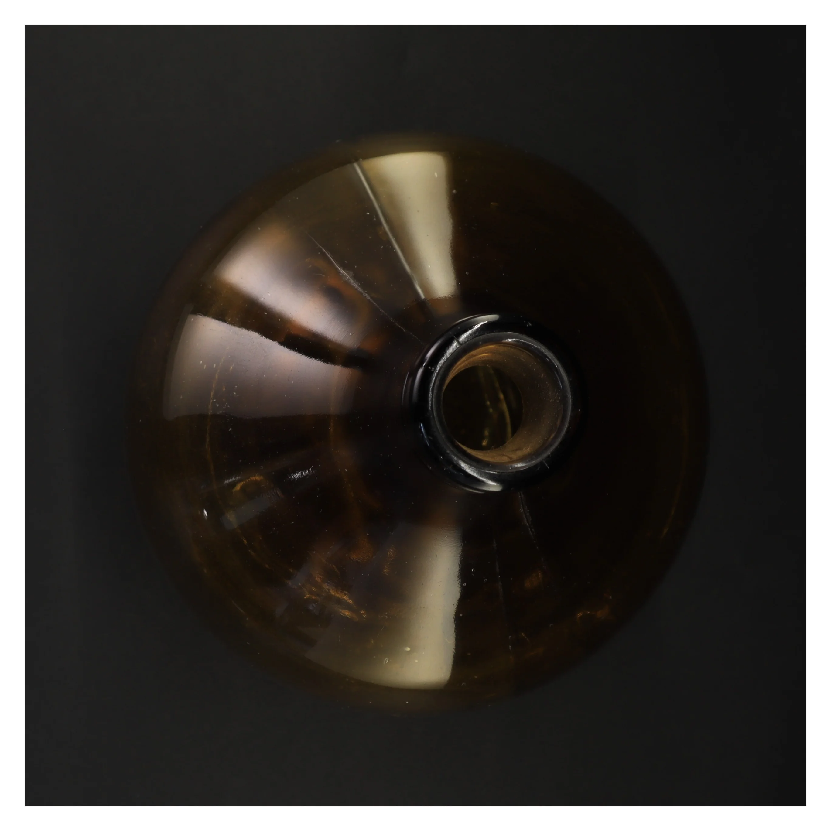 Brun glasflaske (str. 34 x 20 cm)