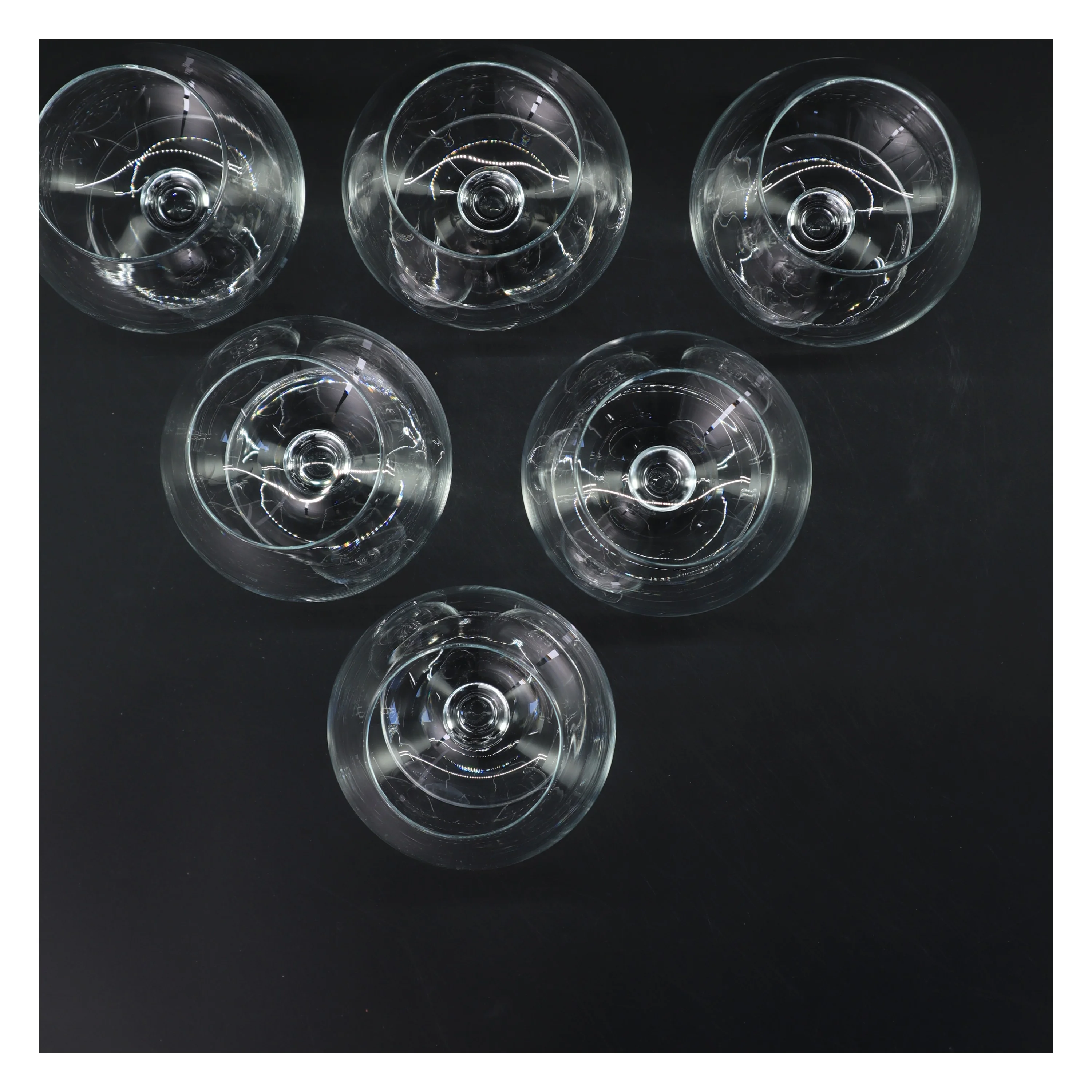 6 cognac glas (str. 6 stk Ø 6,5 cm højde 14,5 cm)