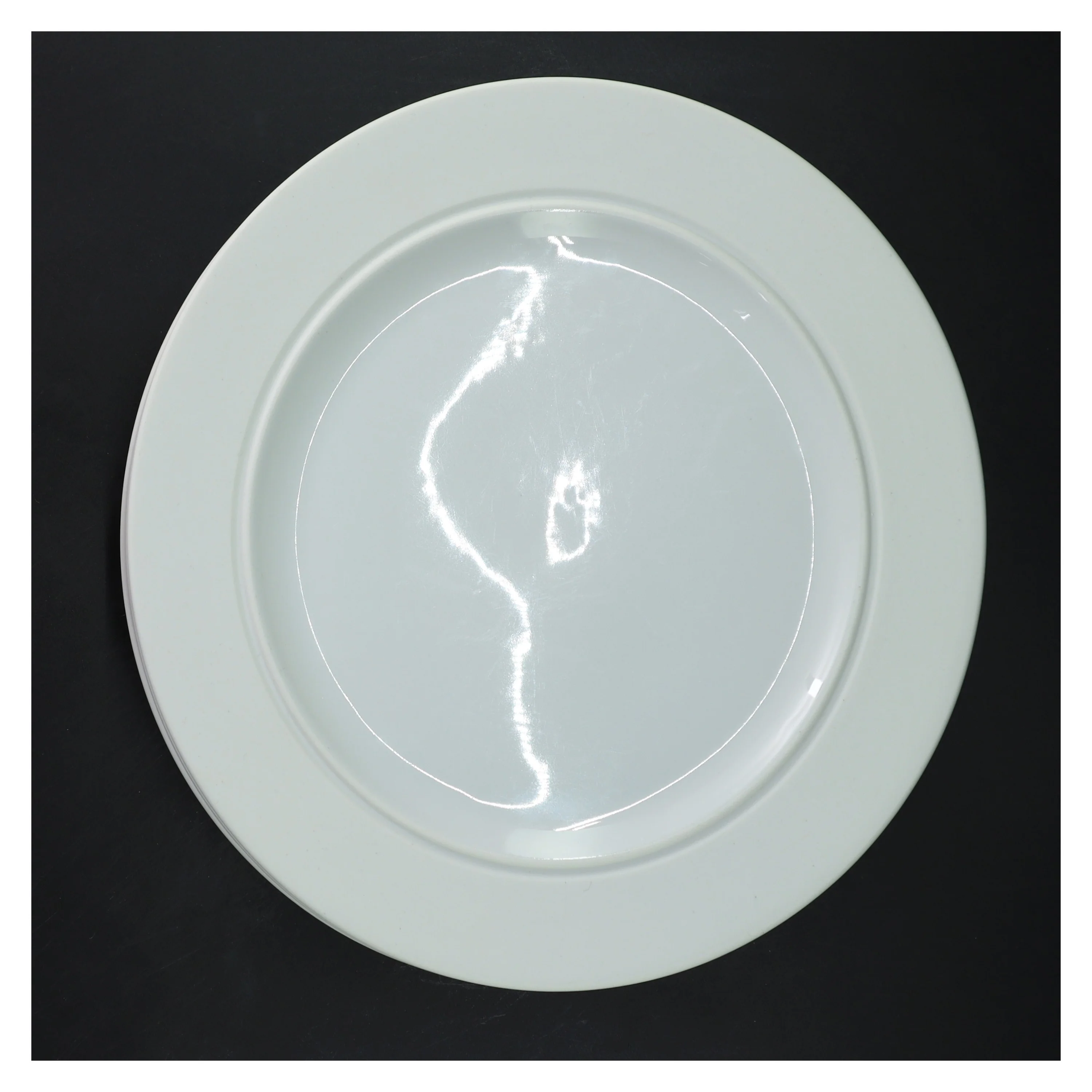 4 stk hvide spise/frokost tallerkener fra Eva Trio(str. 5 styk, ø 25,5 cm)