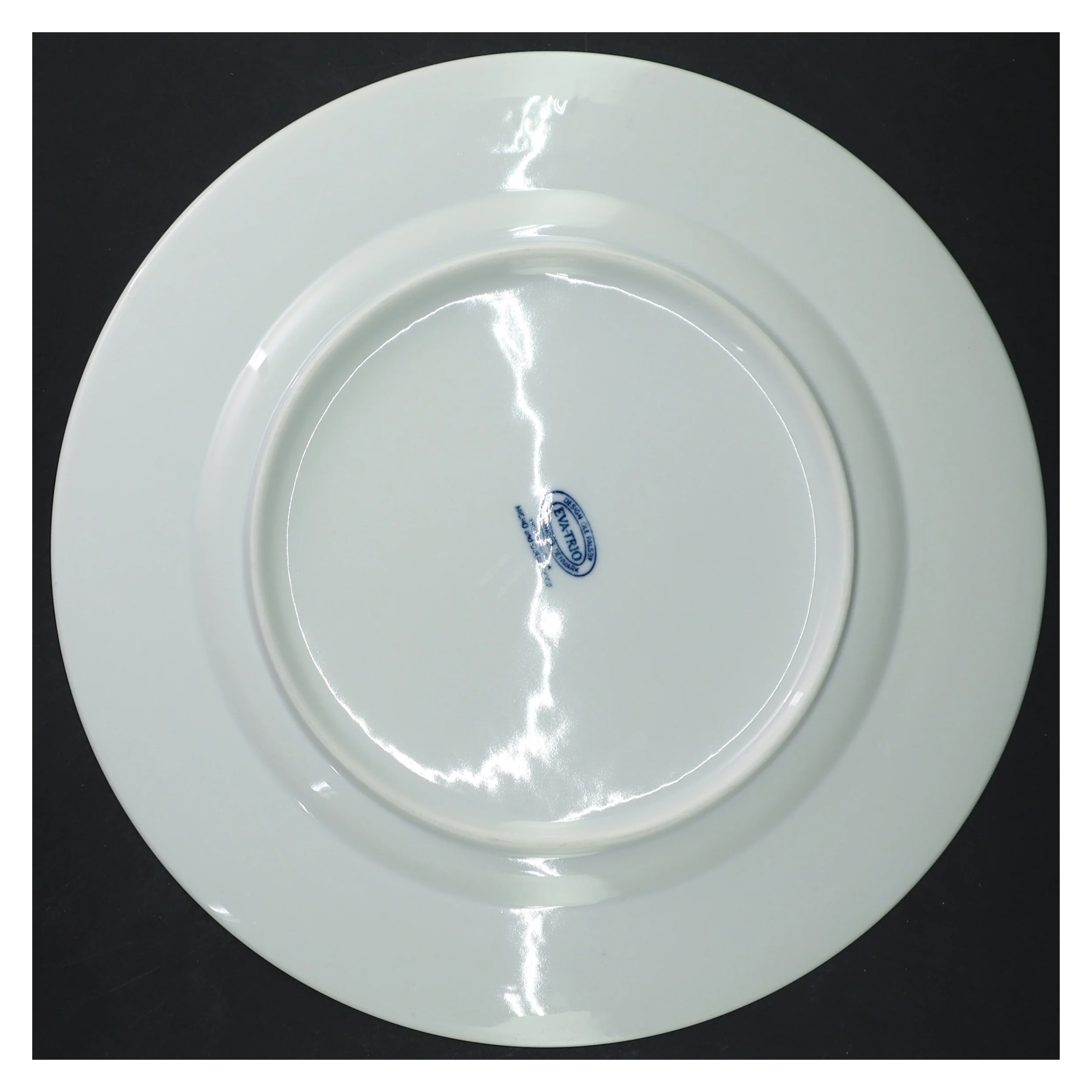 4 stk hvide spise/frokost tallerkener fra Eva Trio(str. 5 styk, ø 25,5 cm)