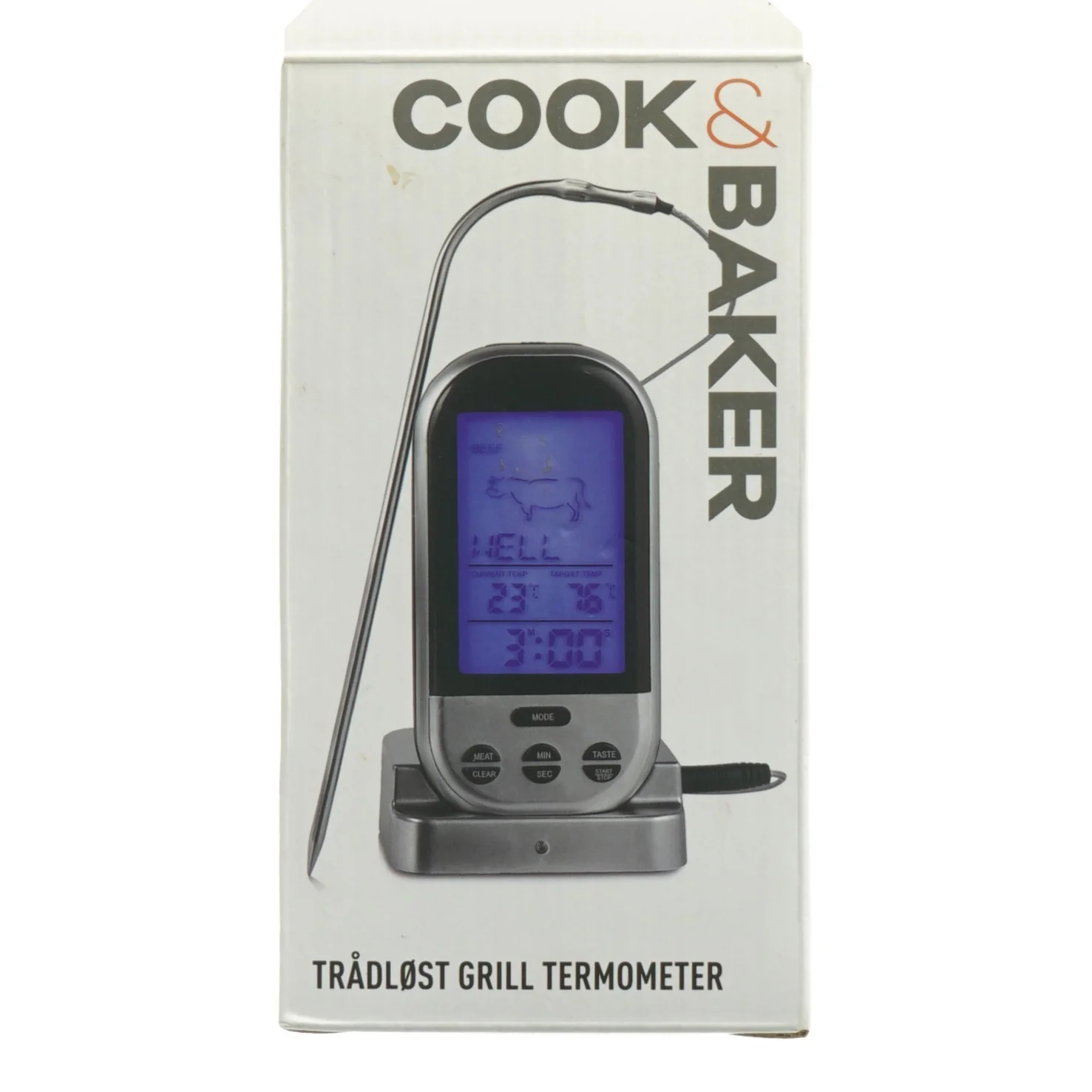 Digitalt stegetermometer fra Cook & Baker