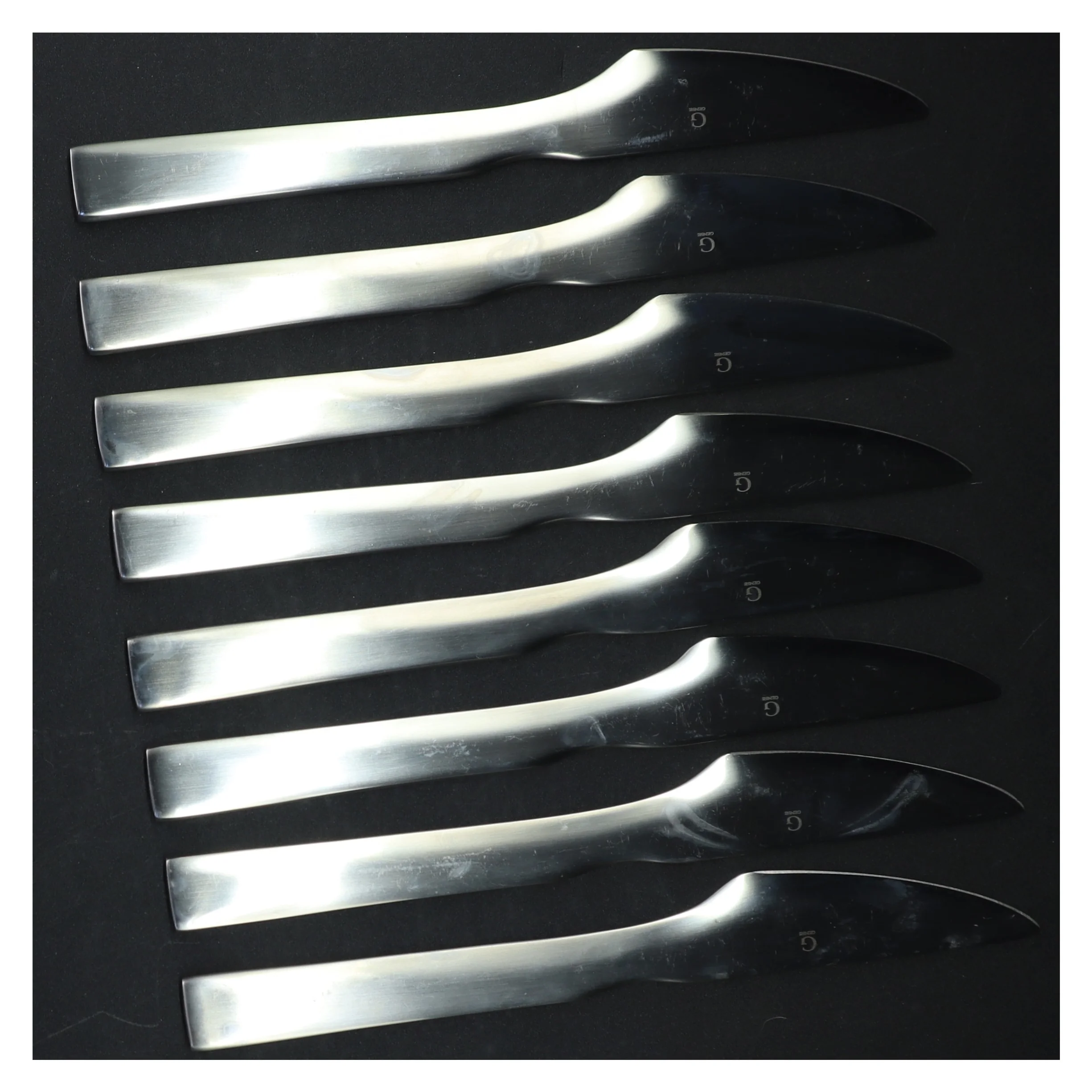 Sæt af rustfrit stål knive (8 stk) fra Gense