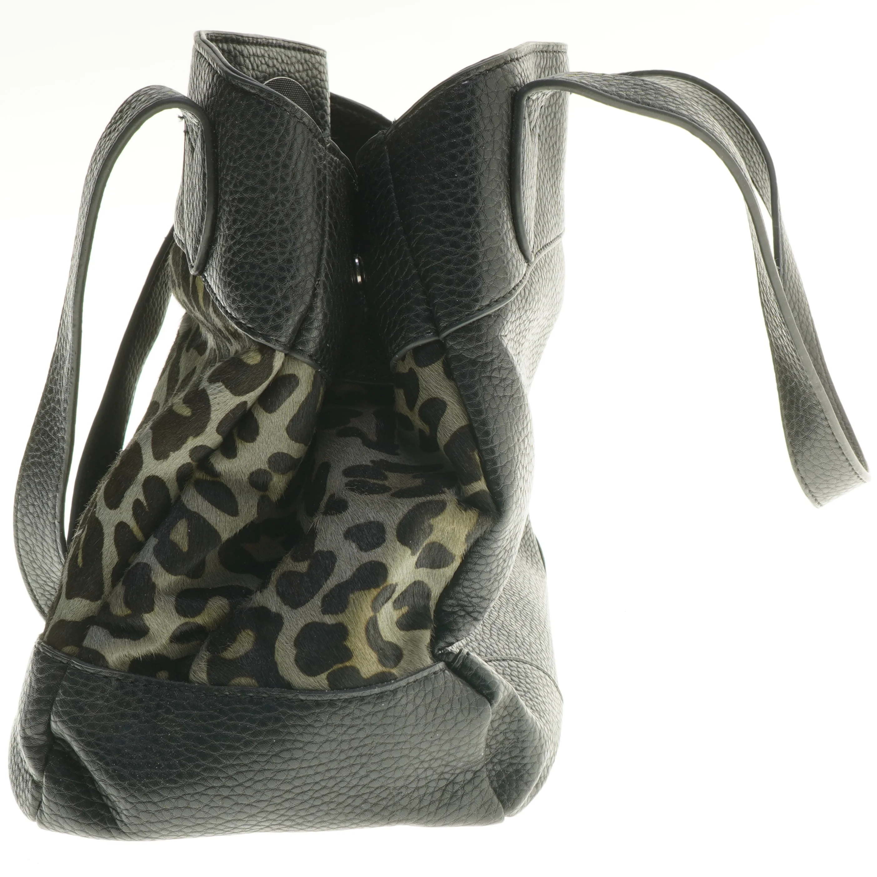 Stor leopardmønstret taske (str. 30x25x18 cm)