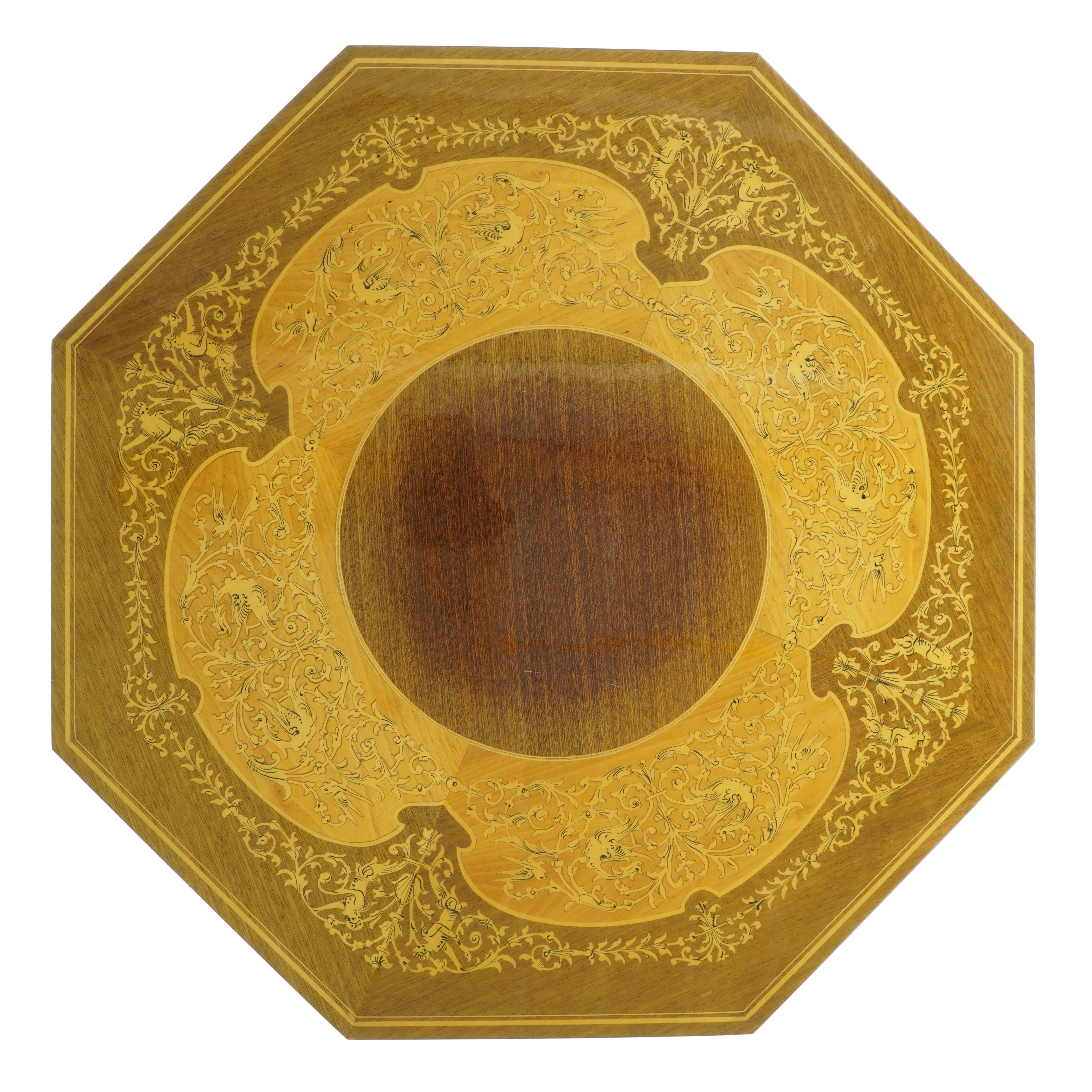 Sengebord med spilledåse (str. HB: 51,5x42 cm )