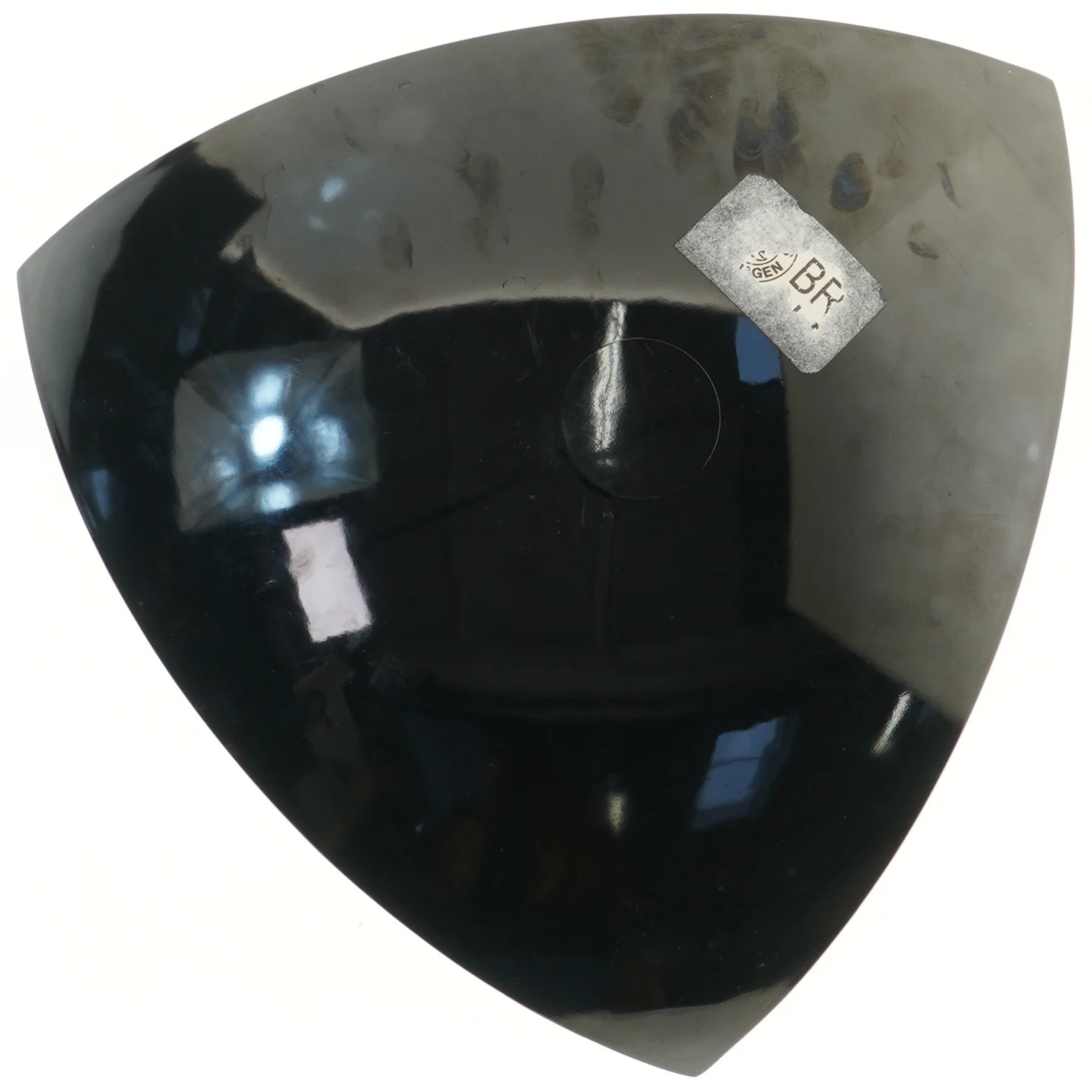 Sort dekorativ skål (str. 35x35 cm)