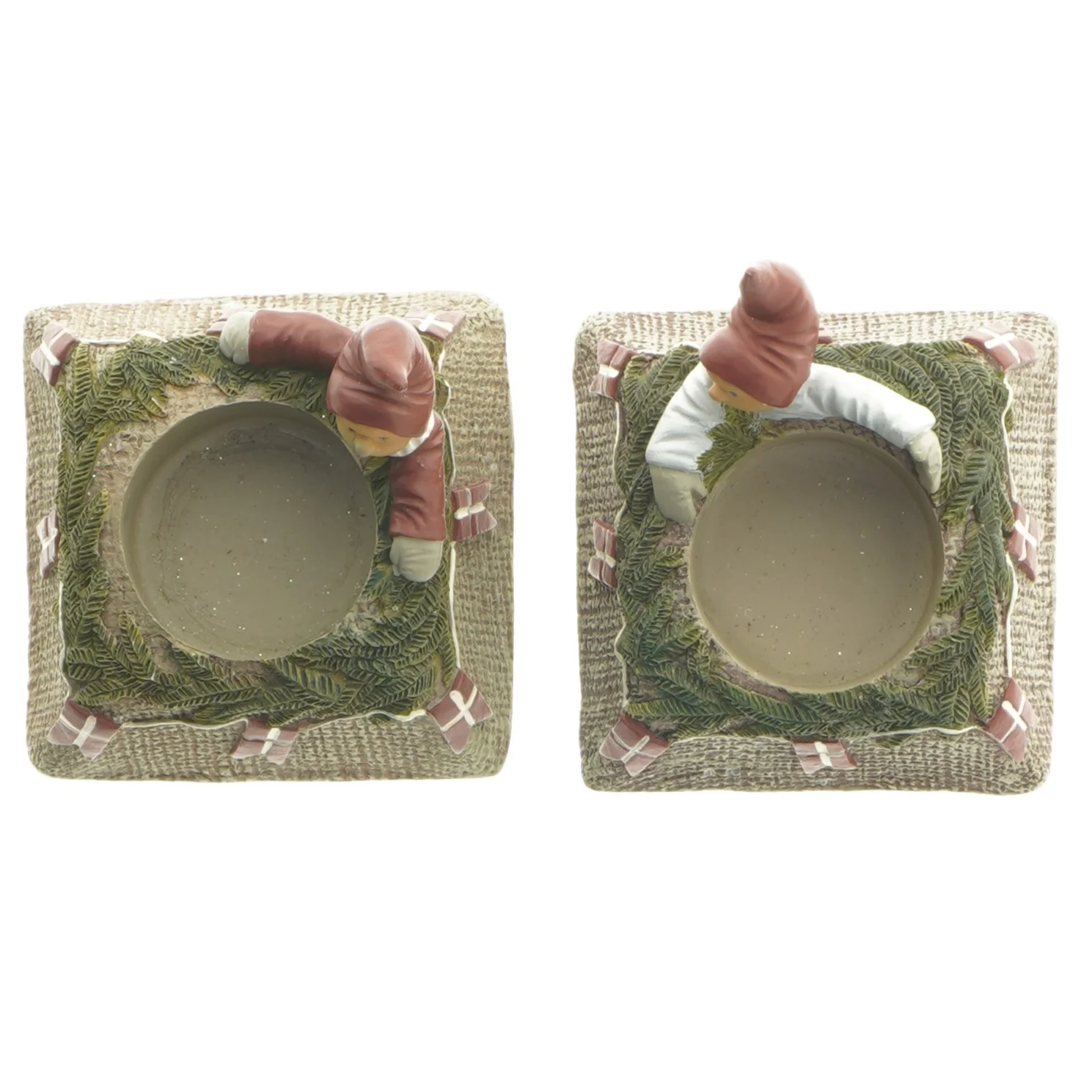 KLarborg Julelysestager med nisser  (str. 9x9 cm)