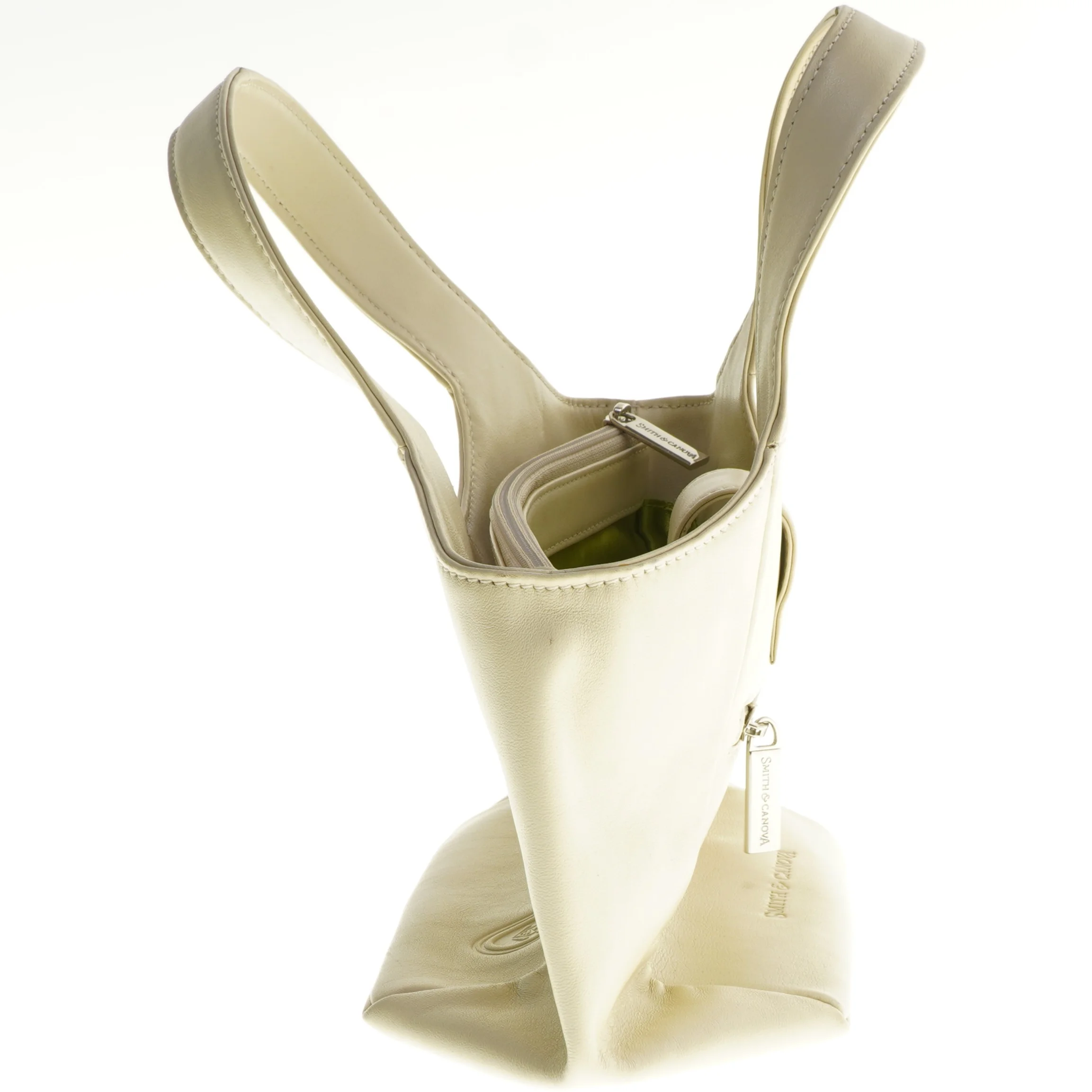 Skuldertaske med lås fra Smith & Canova (str. 30x29 cm)