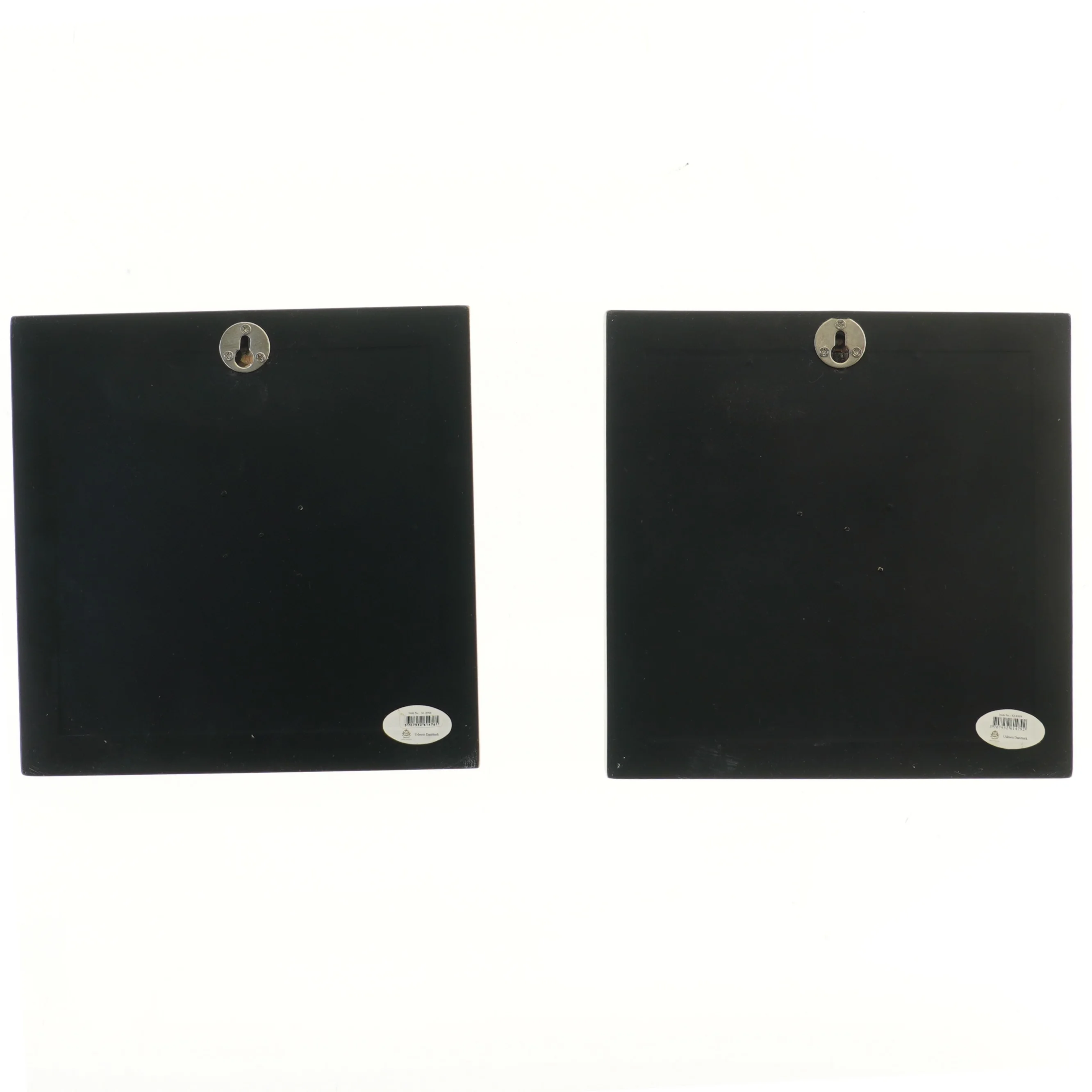 Dekorative billeder med sorte rammer (str. 2 stk 23x23x4,5 cm)