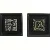 Dekorative billeder med sorte rammer (str. 2 stk 23x23x4,5 cm)
