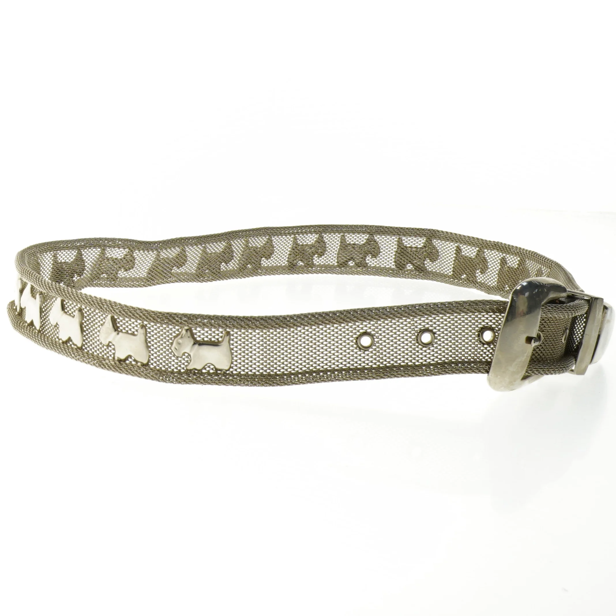 Metalbælte medhundemønster (str. 100 cm)