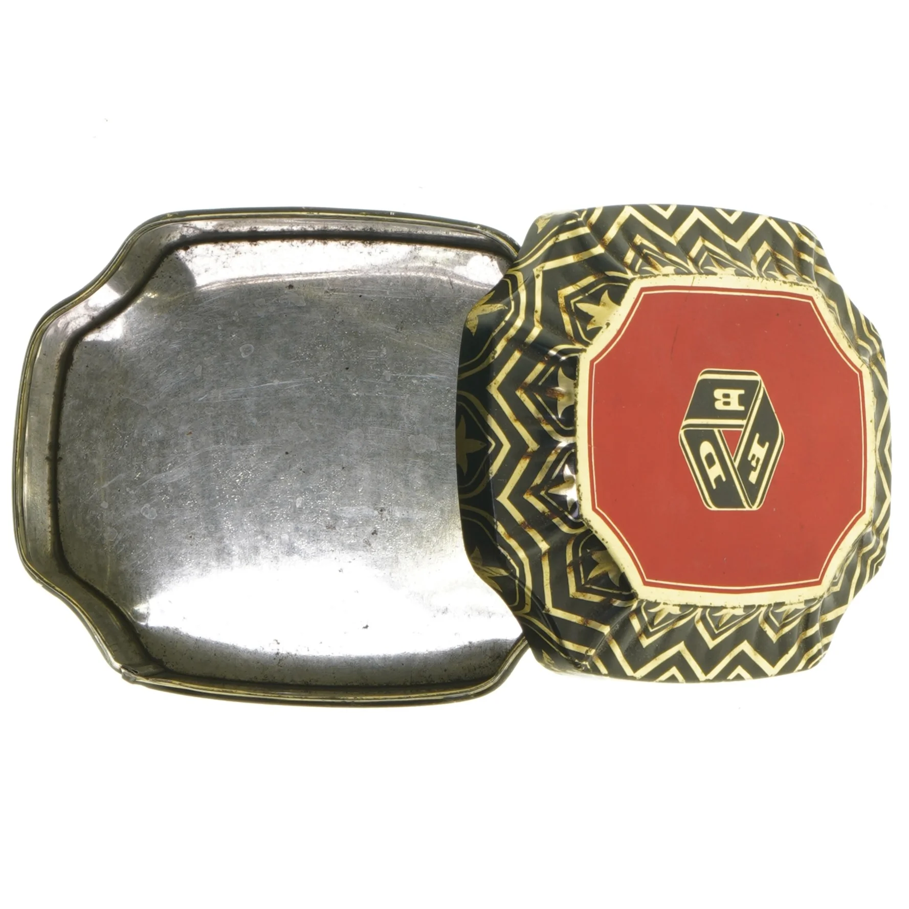 Dekorativ te-dåse (str. 14x11 cm)