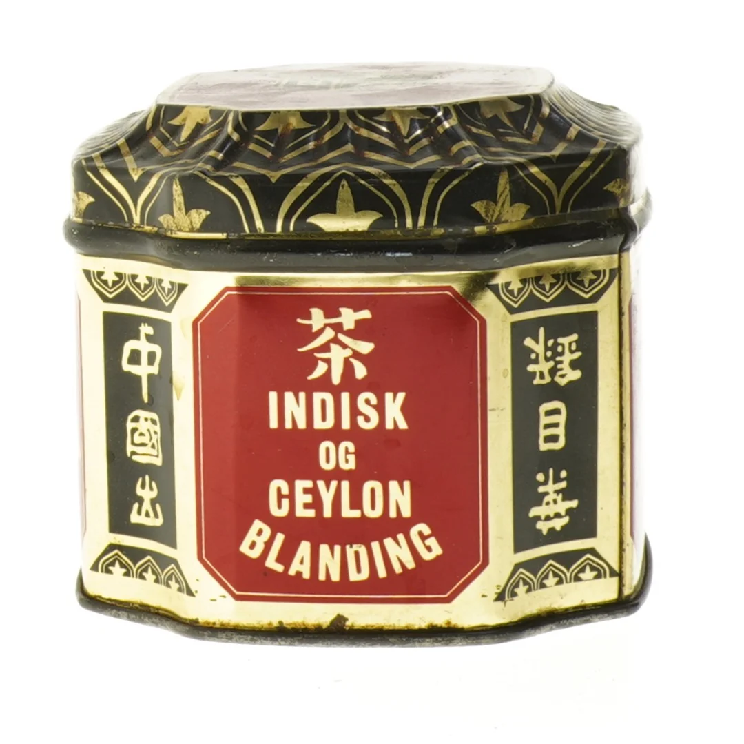 Dekorativ te-dåse (str. 14x11 cm)