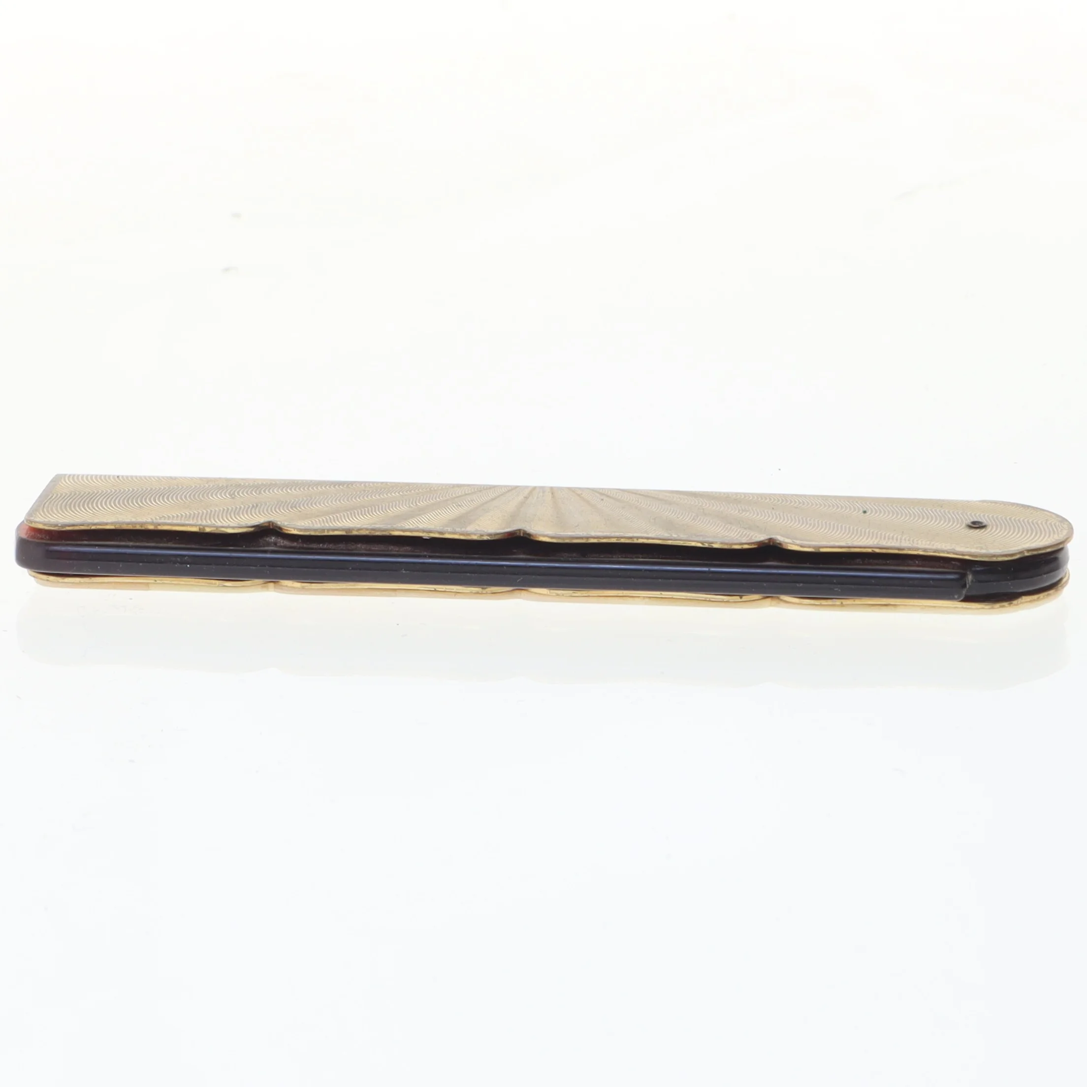 Sammenfoldelig kam med perlemor (str. 19 cm)