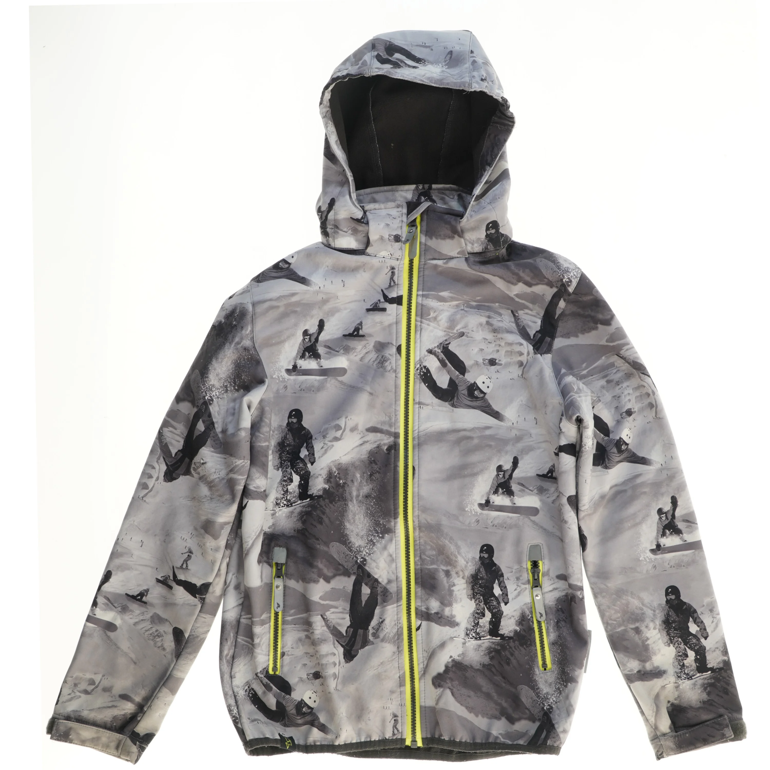 Softshelljakke med snowboardmotiv fra Base Camp (str. 152)