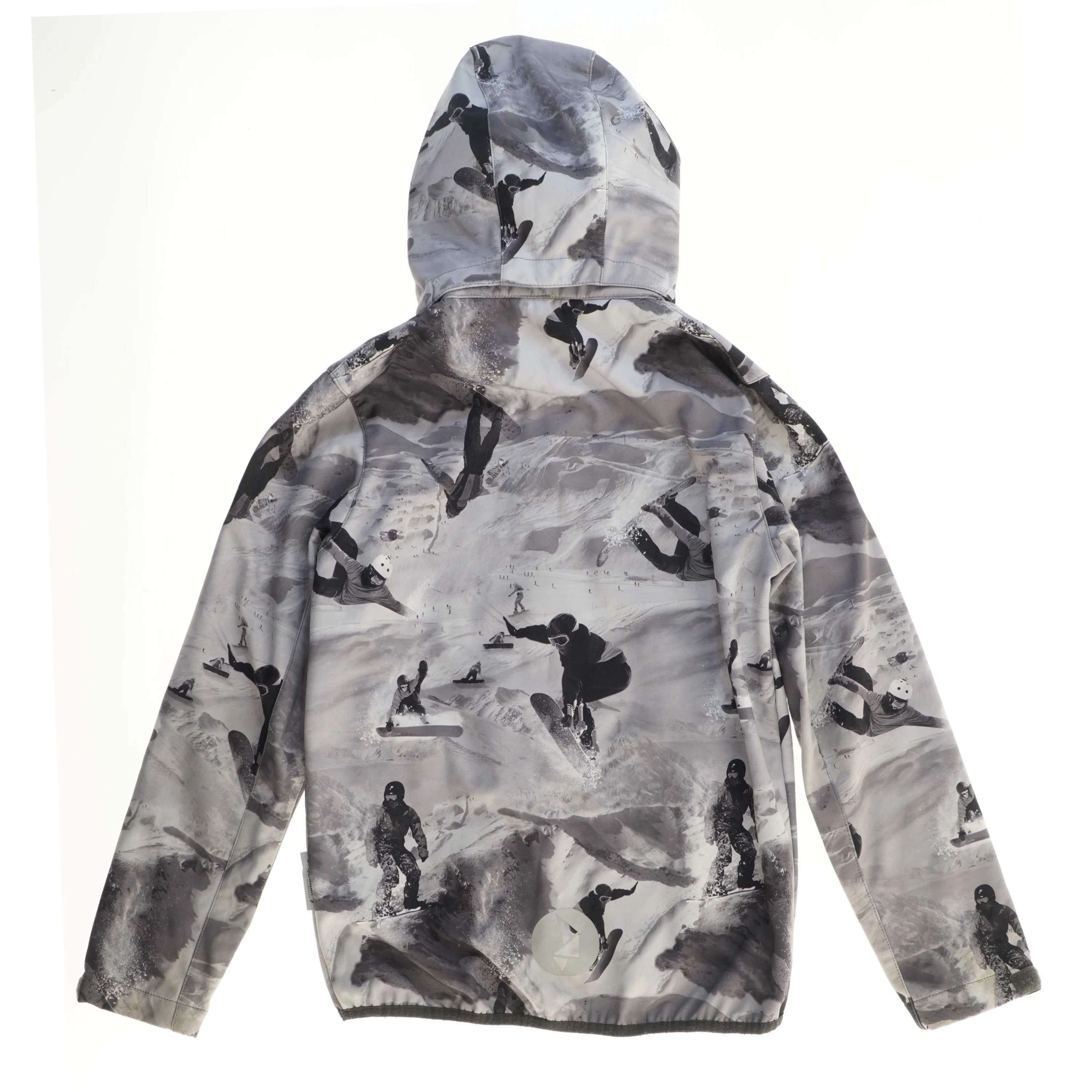 Softshelljakke med snowboardmotiv fra Base Camp (str. 152)
