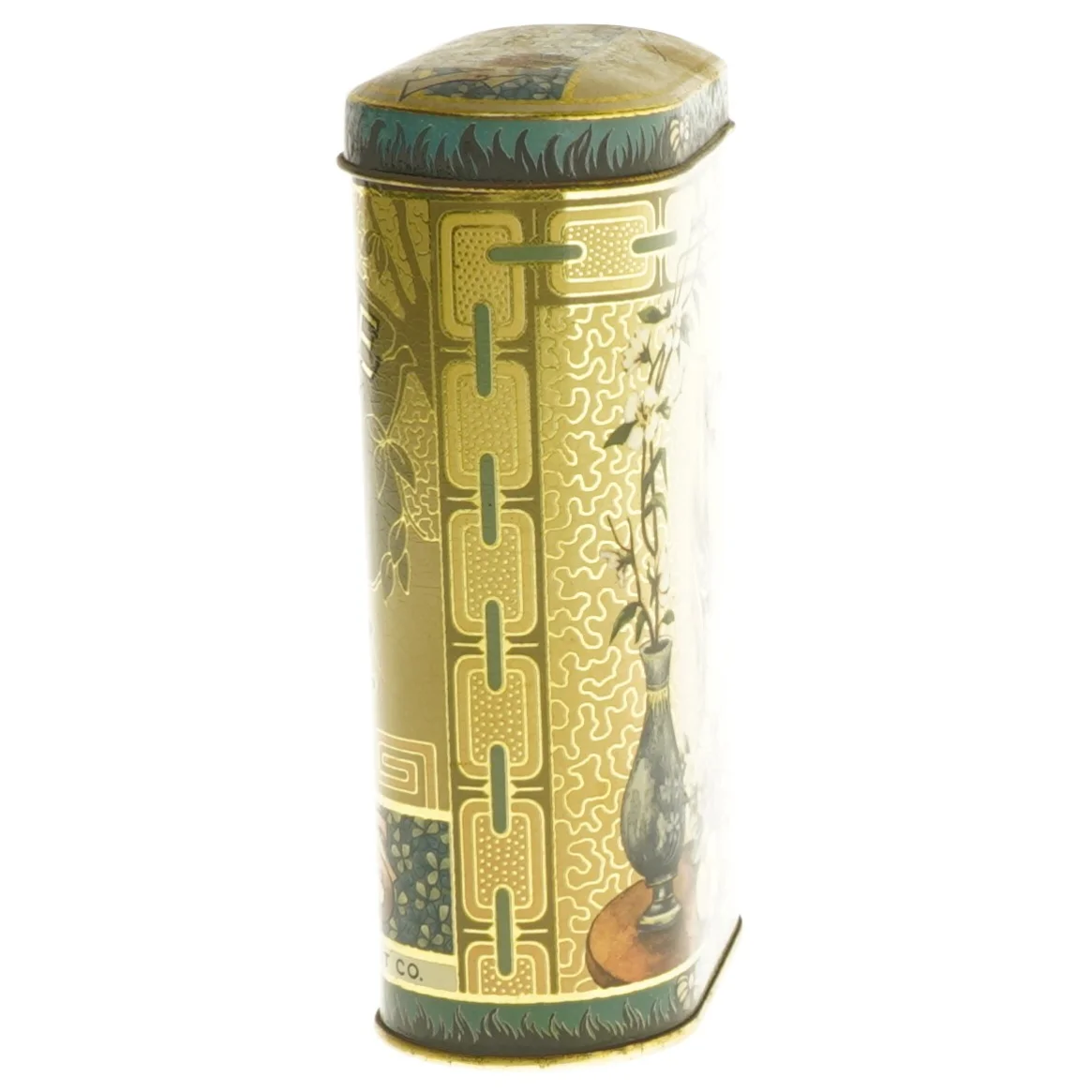 Retro kagedåse til ingefærkager (str. 14x9,5 cm)