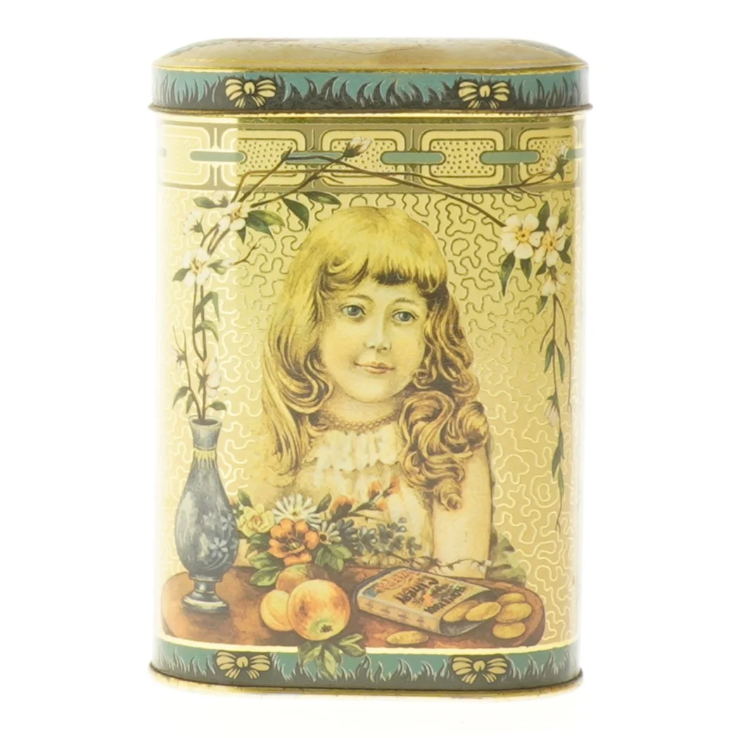 Retro kagedåse til ingefærkager (str. 14x9,5 cm)