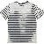 Stribet T-shirt fra H&M (str. 158)