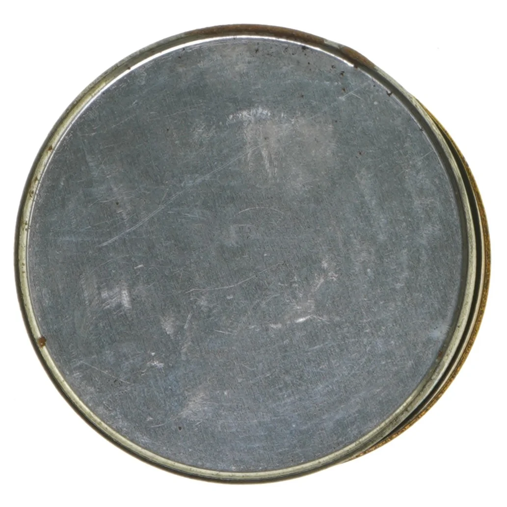 Dekorativ dåse med kejsermotiv (str. Ø 10,5 cm længde 12 cm)