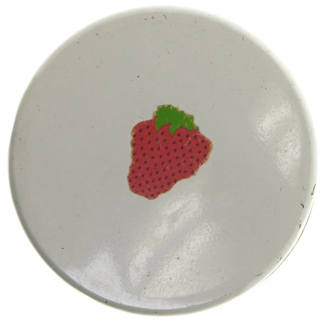 Rund metaldåse med låg (str. Ø 11,5 cm længde 15 cm)