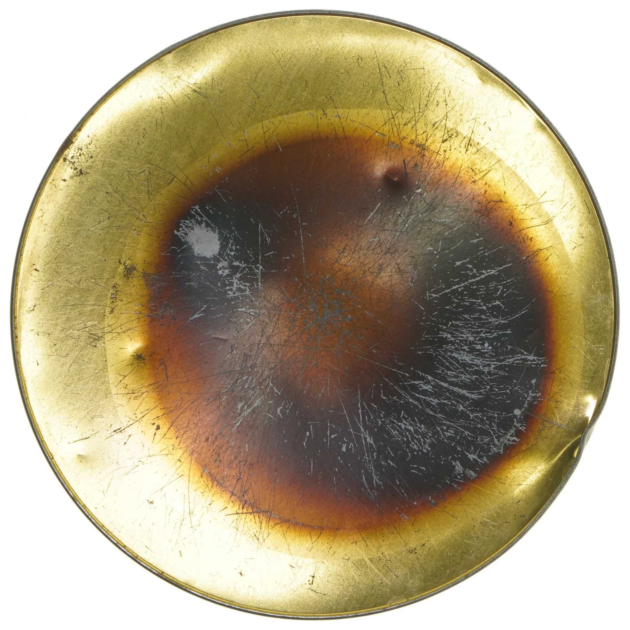 Rund dåse med fuglemotiv (str. Ø 23,5 cm højde 10,5 cm)