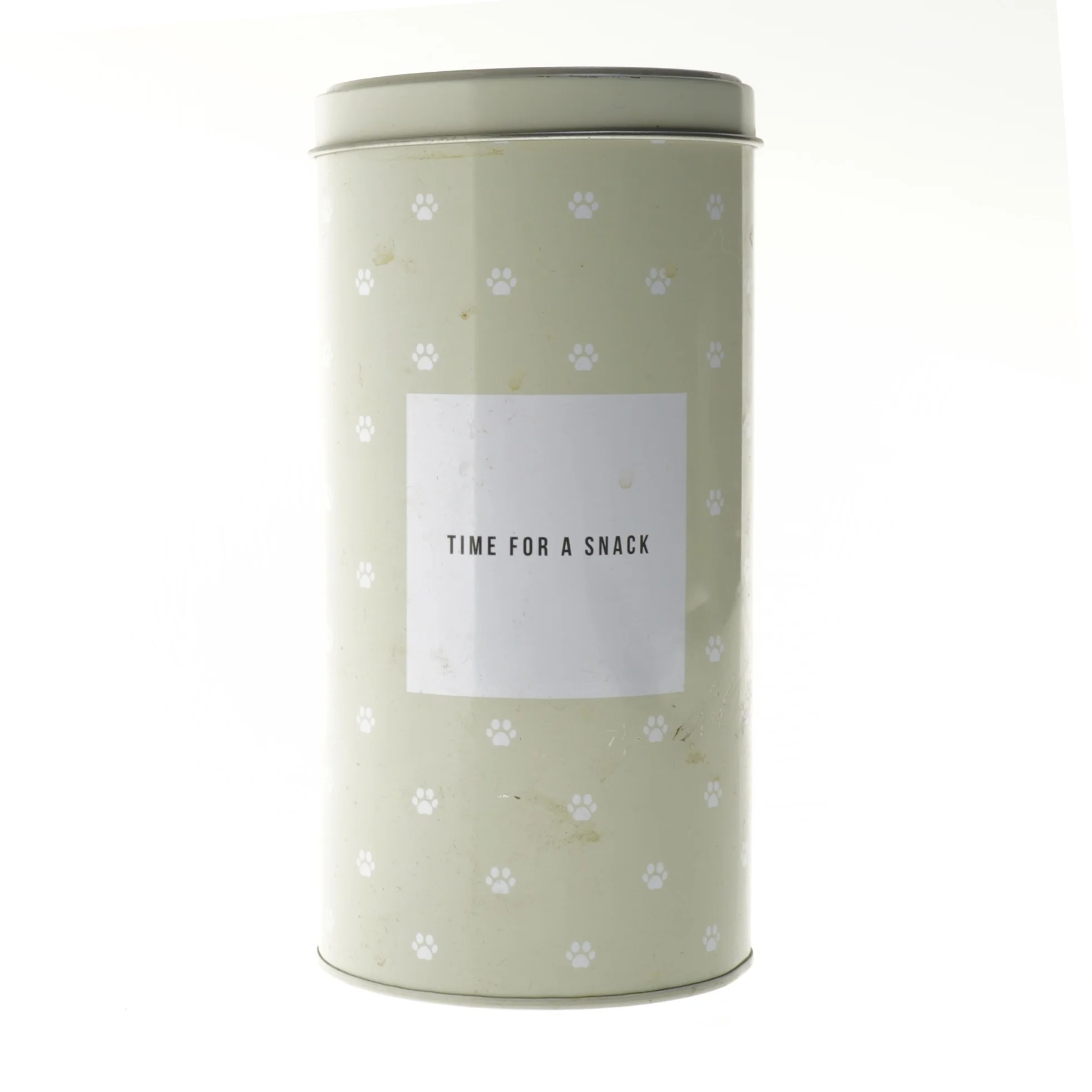 Snackdåse med låg (str. Ø 10 cm længde 20 cm)