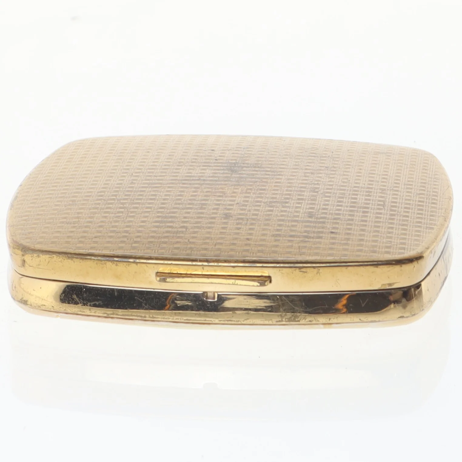 Vintage pudderdåse med spejl fra Melissa (str. 6x6 cm)