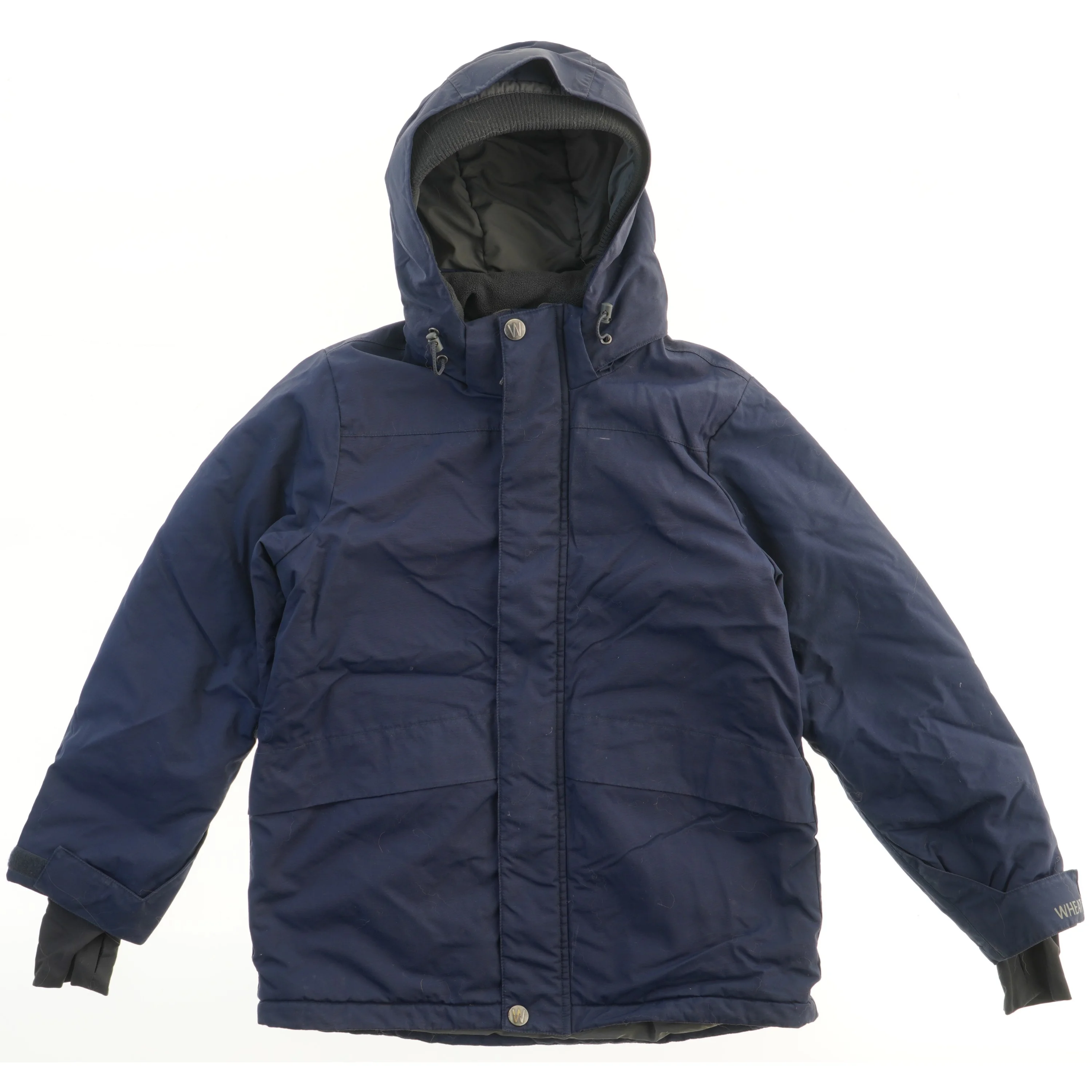 Vinterjakke med hætte fra Wheat (str. 140)