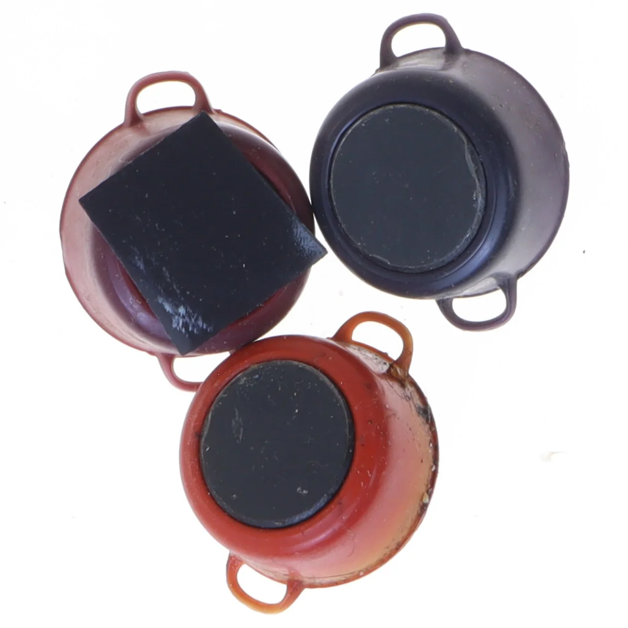 Miniature gryder med låg, magneter (str. Ø 4 cm)