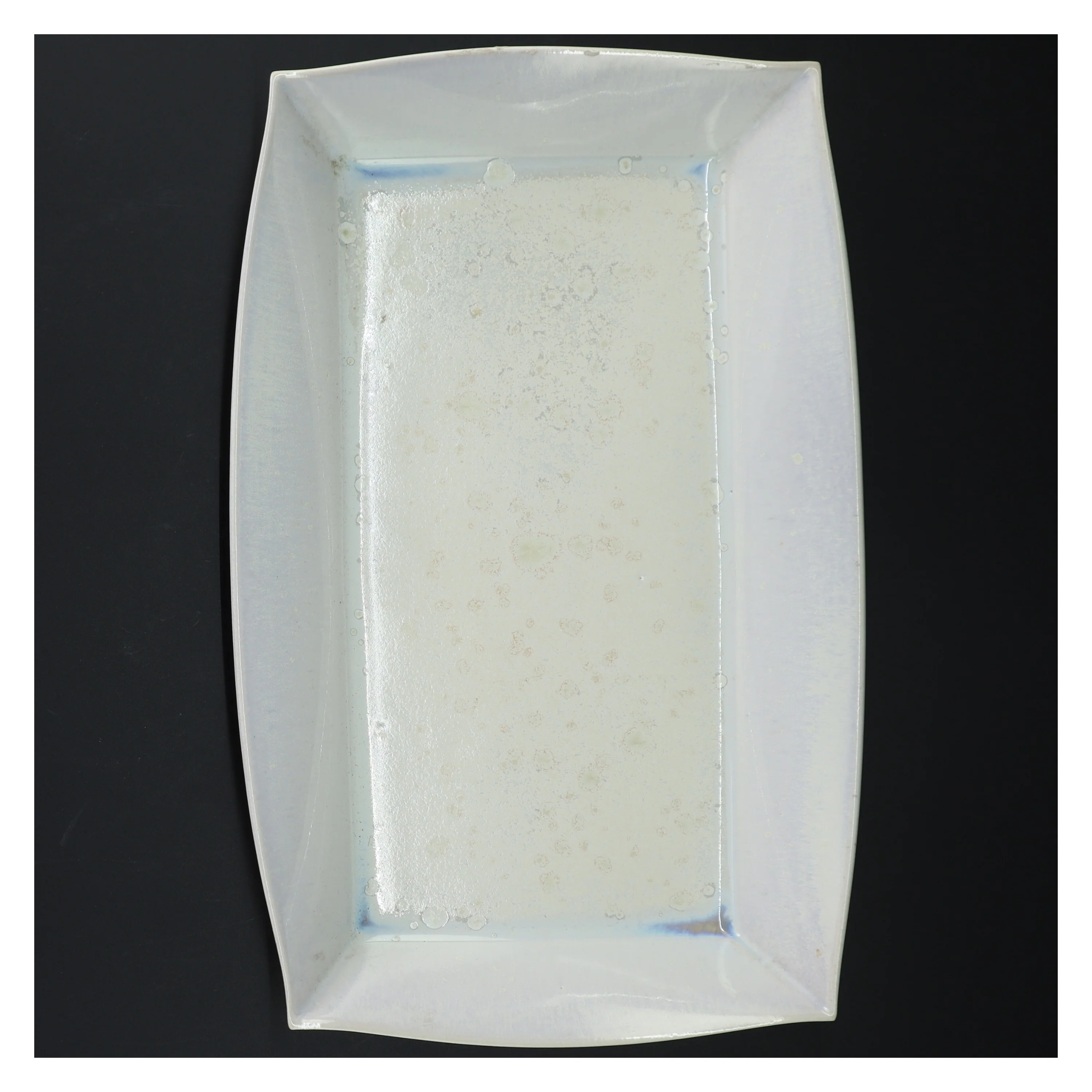 Rektangulært keramikfad fra Muligvis KPM (str. 30 x. 17,5 cm)