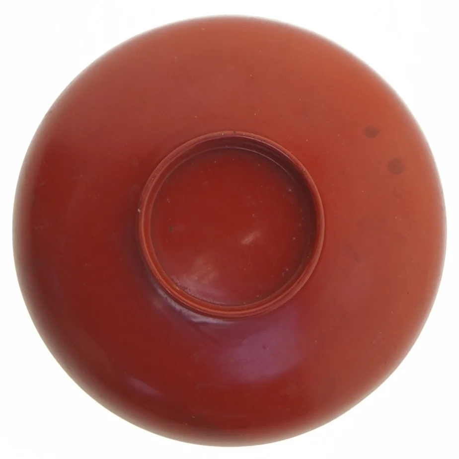 Rød dekorativ skål kinesisk (str. Ø 12,5 cm)