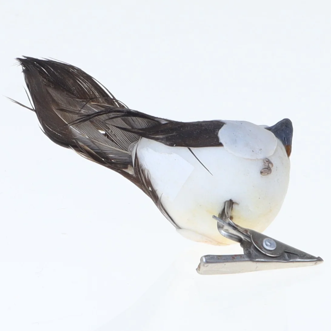 Fugl dekorationsfigur med klips (str. 5,5 cm)