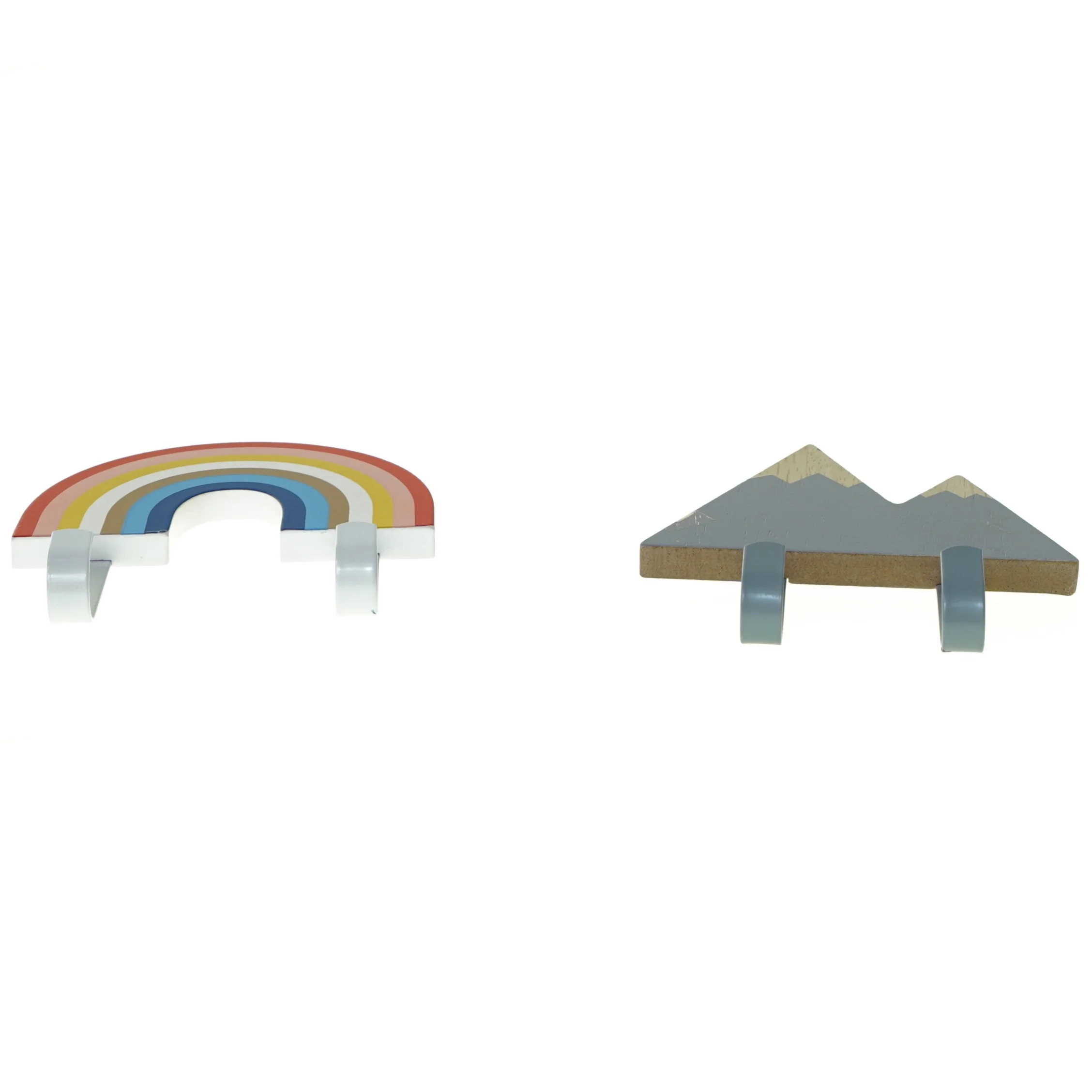 Knager, regnbue og bjerge (str. 13 x 11 cm)