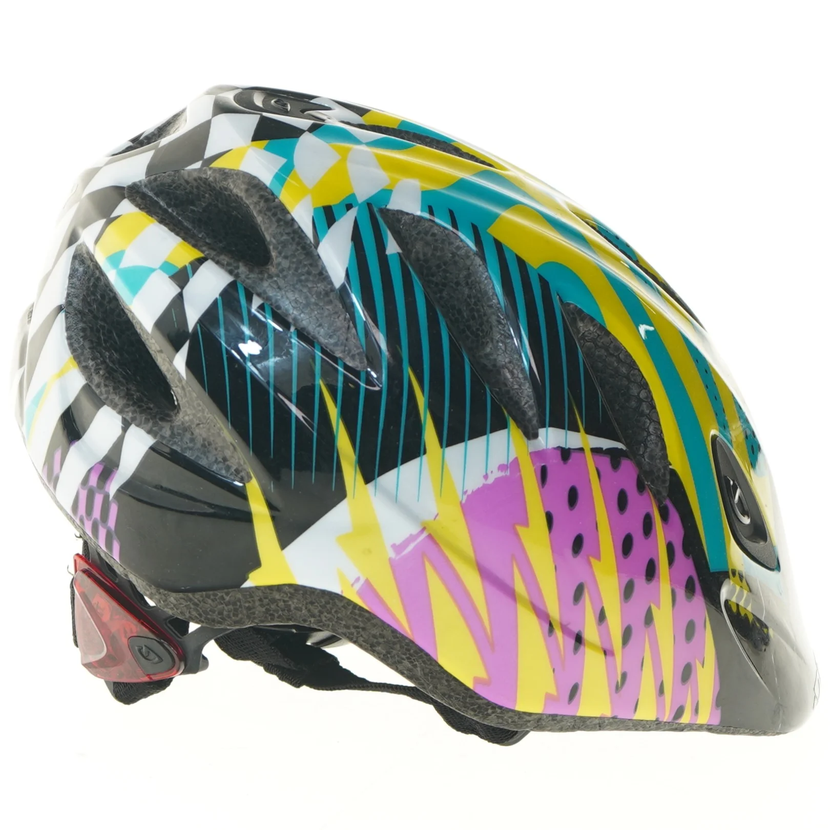 Cykelhjelm med farvet mønster fra Giro (str. 50-54 cm)