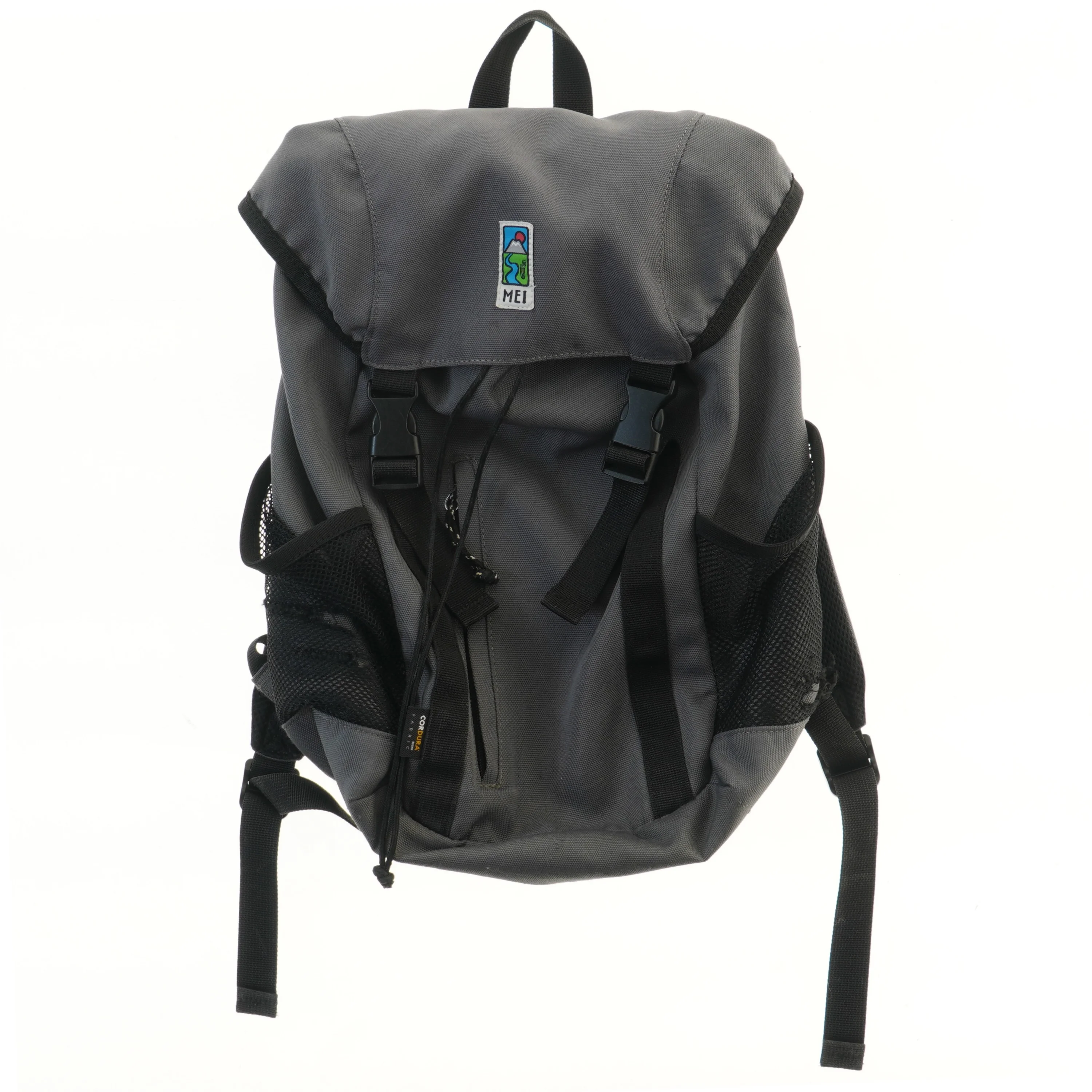 Grå rygsæk fra det japanske mærke MEI (str. 48x35 cm)