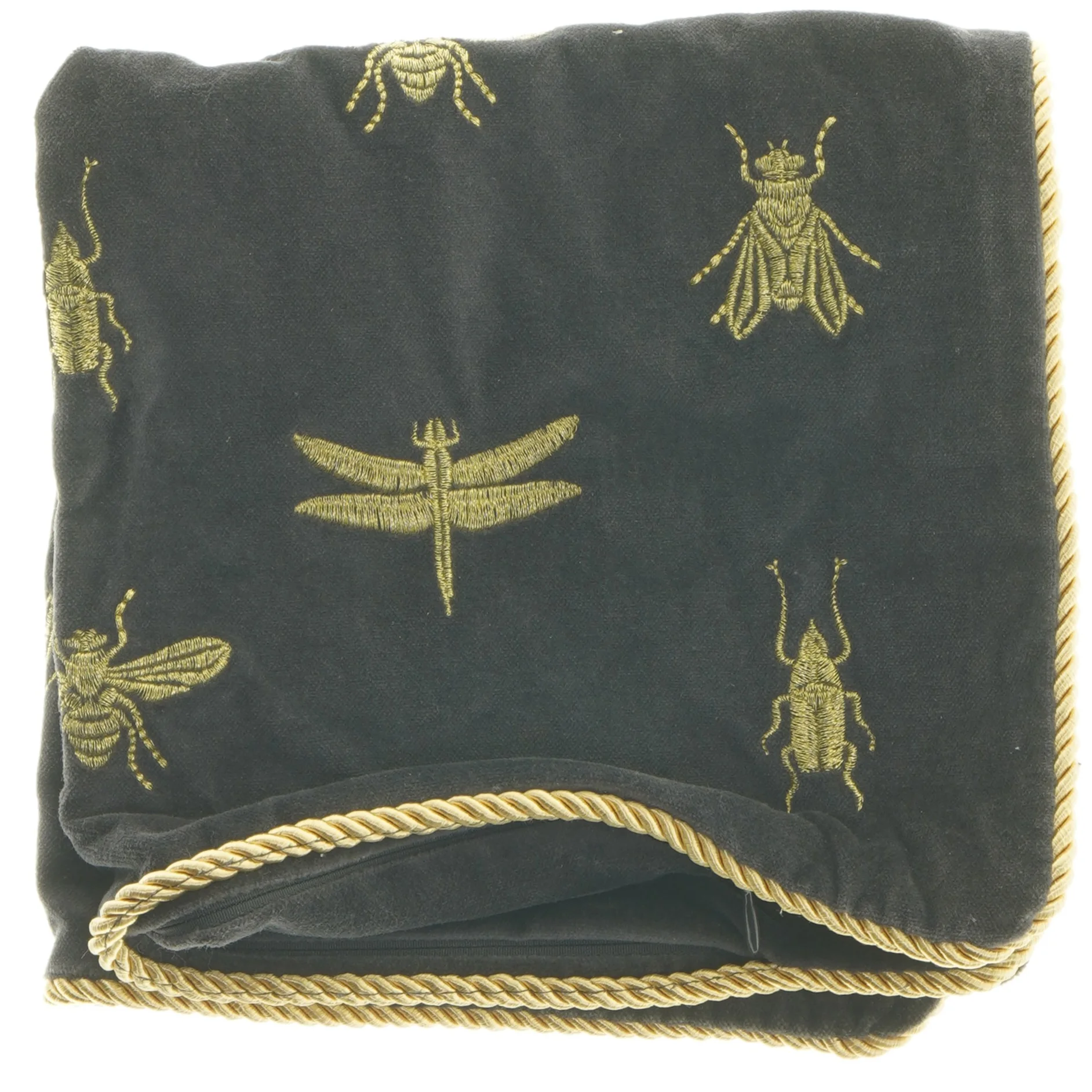 Pude med insektdesign (str. 40x41,5 cm)