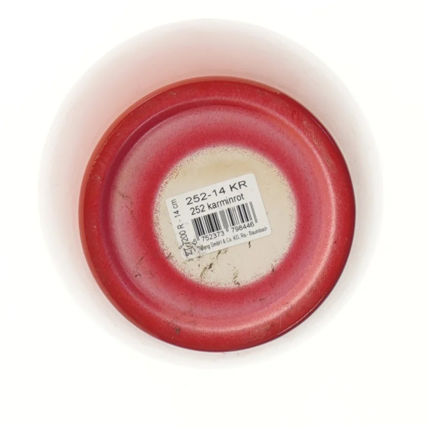 Rød urtepotteskjuler (str. 14 cm)