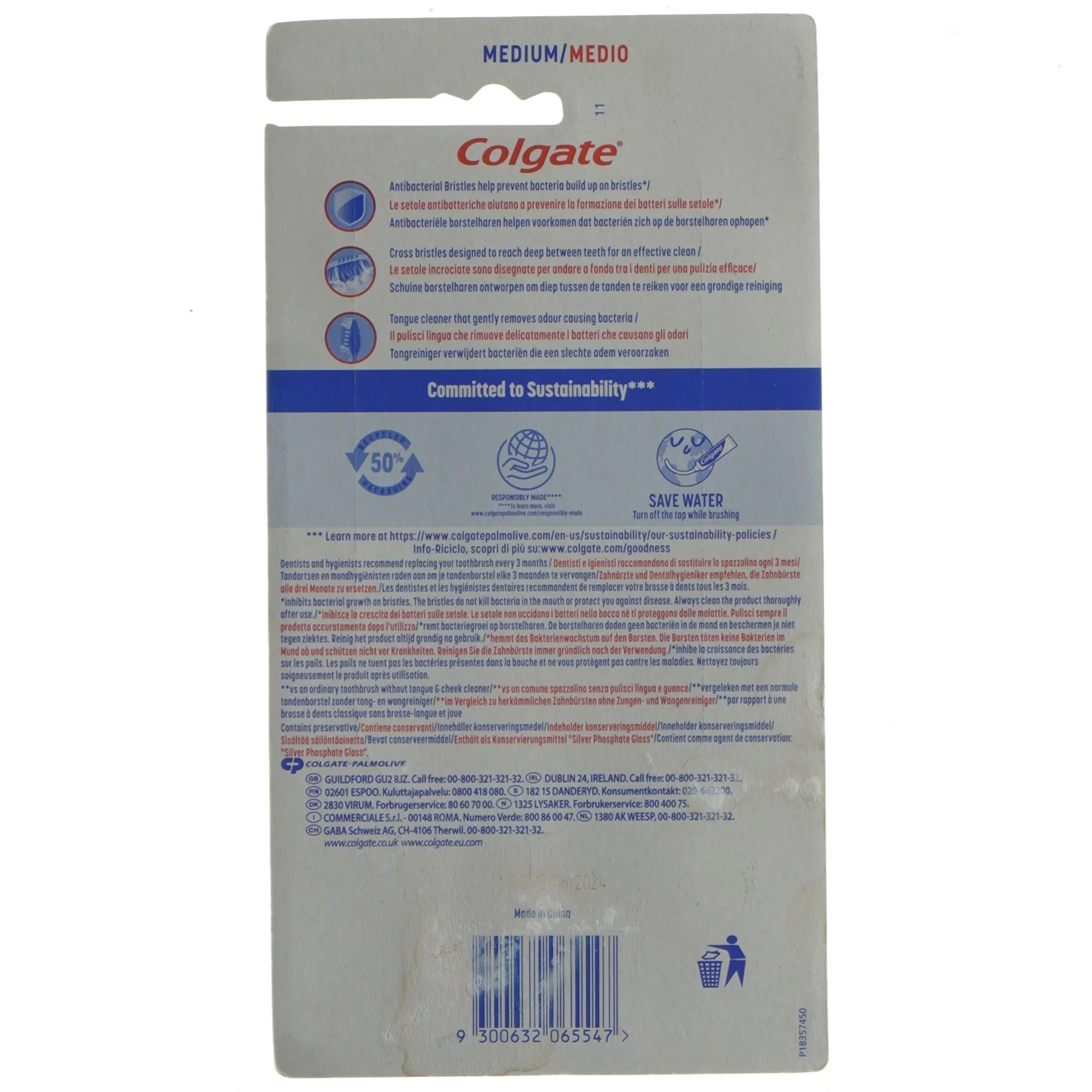 Colgate Zig Zag tandbørster fra Colgate (str. Medium)