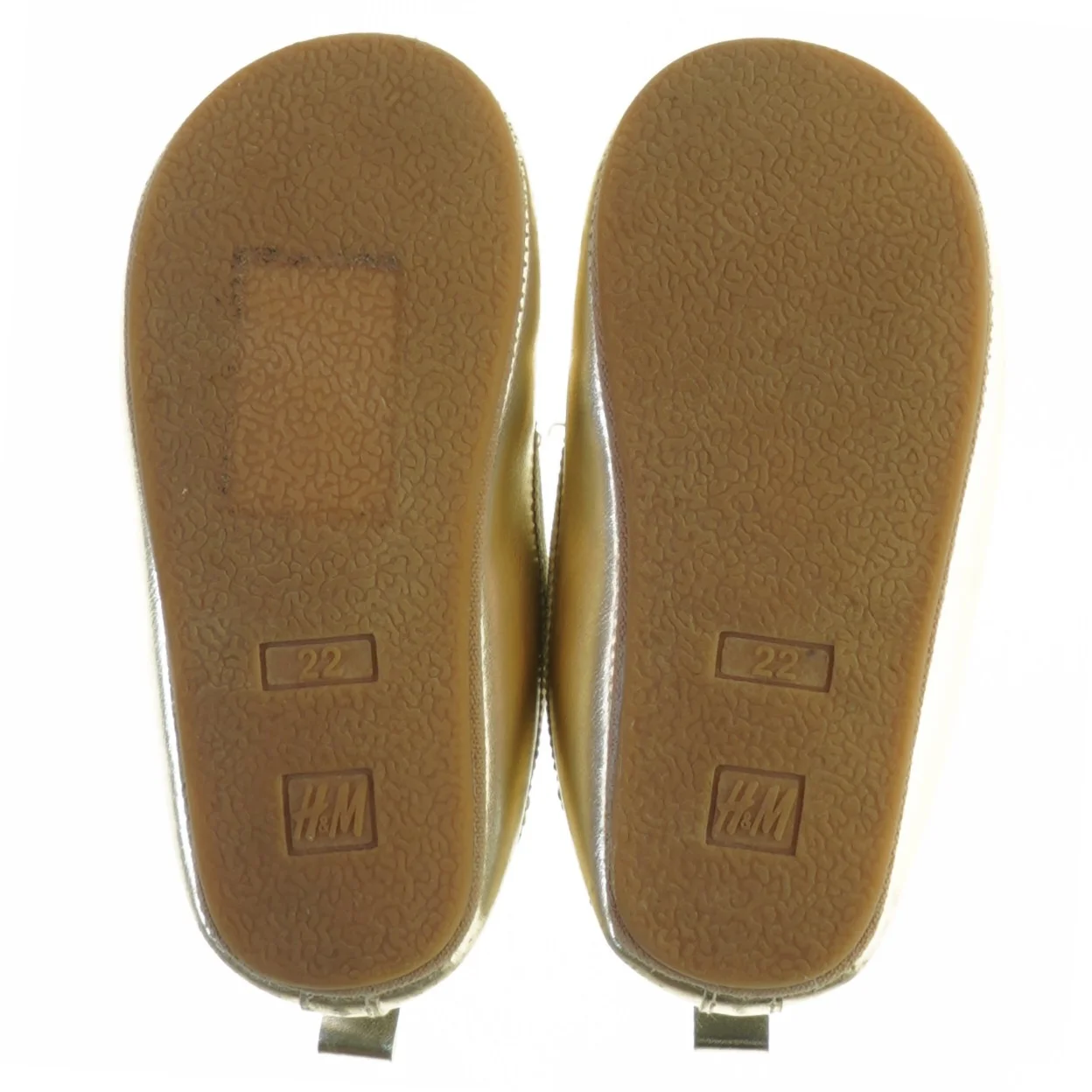 Guld ballerina børnesko fra H&M (str. 22)