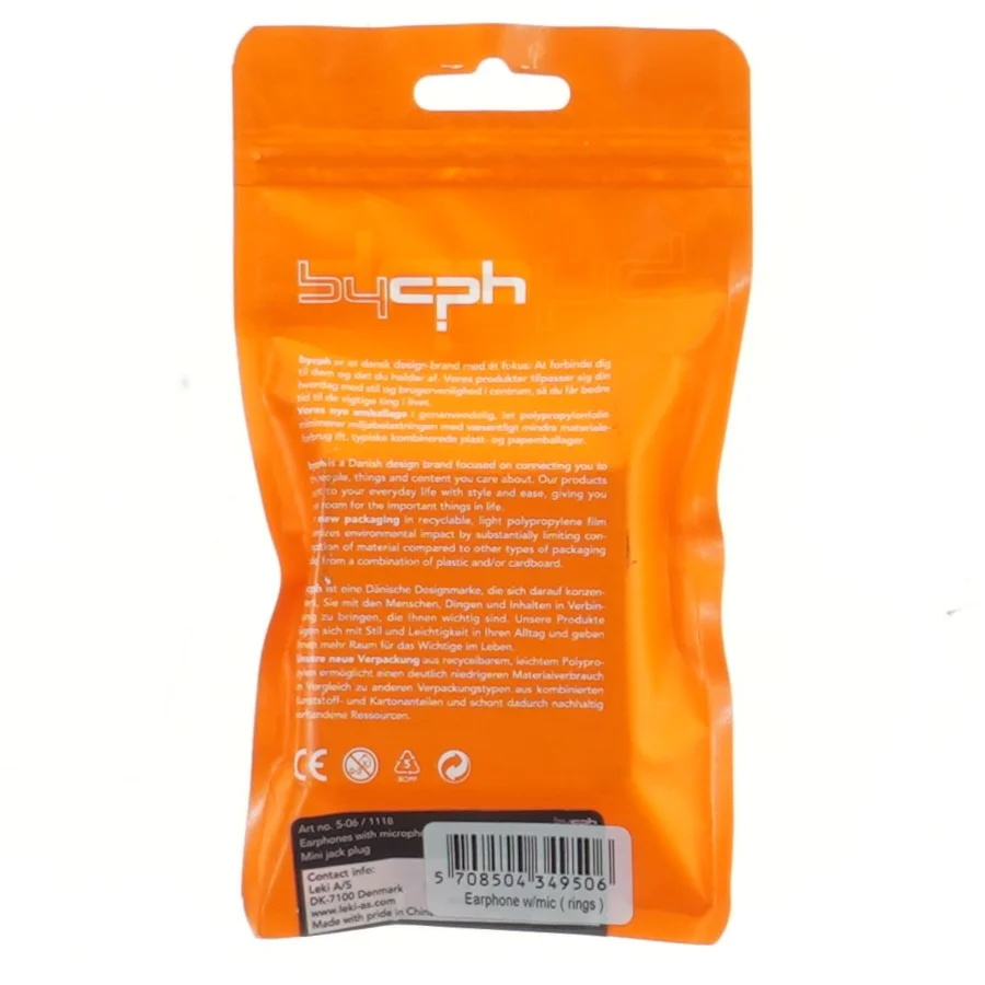 Øretelefoner med mikrofon fra bycph