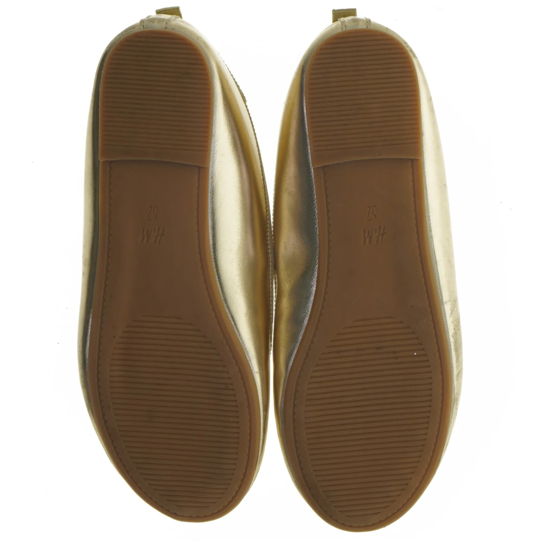 Guld ballerinasko størrelse 32 fra H&M (str. 32 )