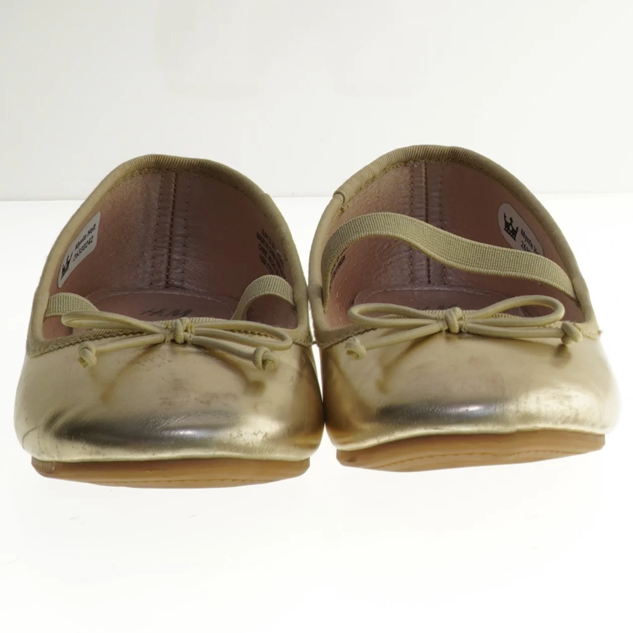 Guld ballerinasko størrelse 32 fra H&M (str. 32 )