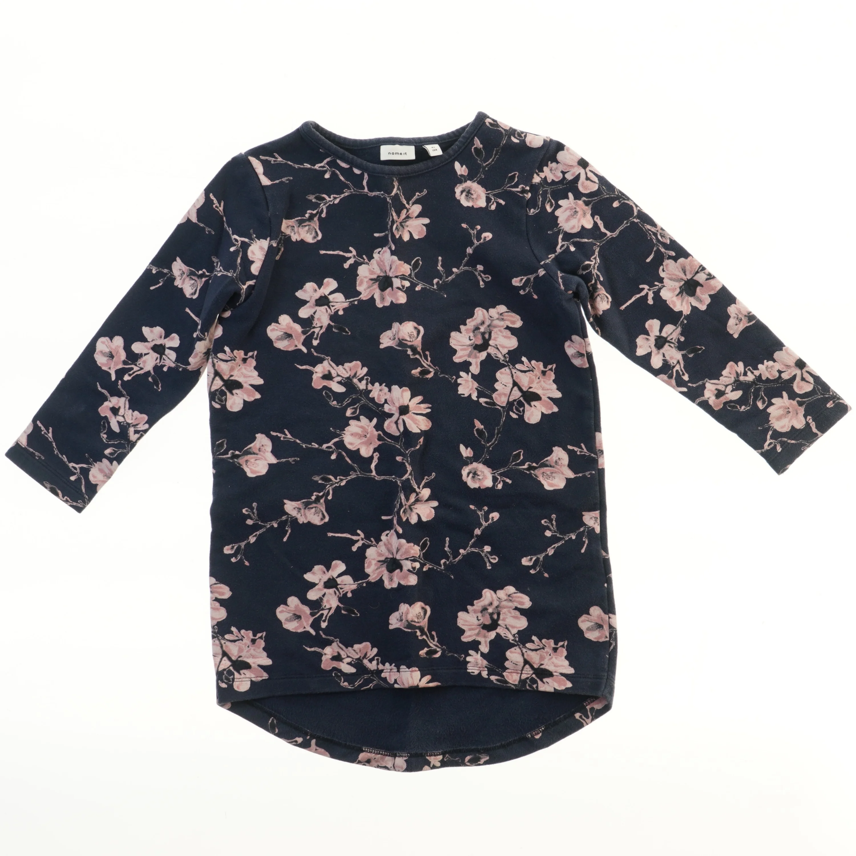 Blomstret langærmet kjole fra Name It (str. 104)