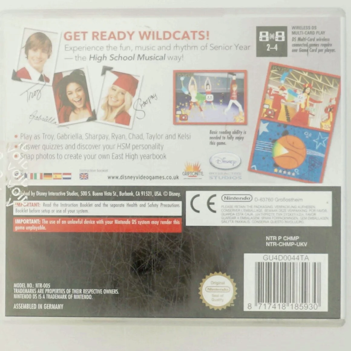 High School Musical 3: Senior Year DS spil fra Nintendo