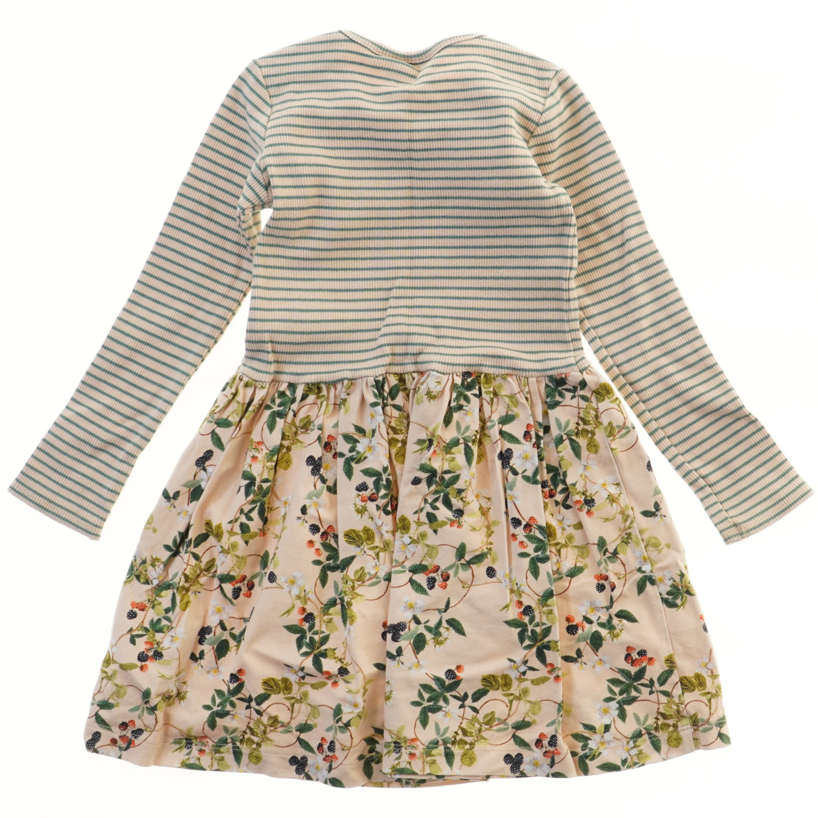 Pige kjole med striber og blomster fra Molo (str. 98)