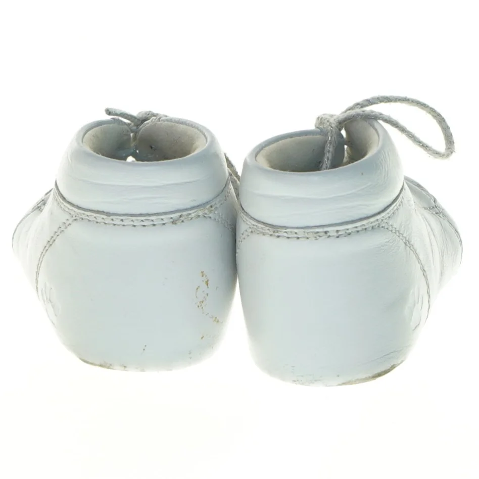 Brugte baby sko i hvidt læder fra Skofus (str. 21)